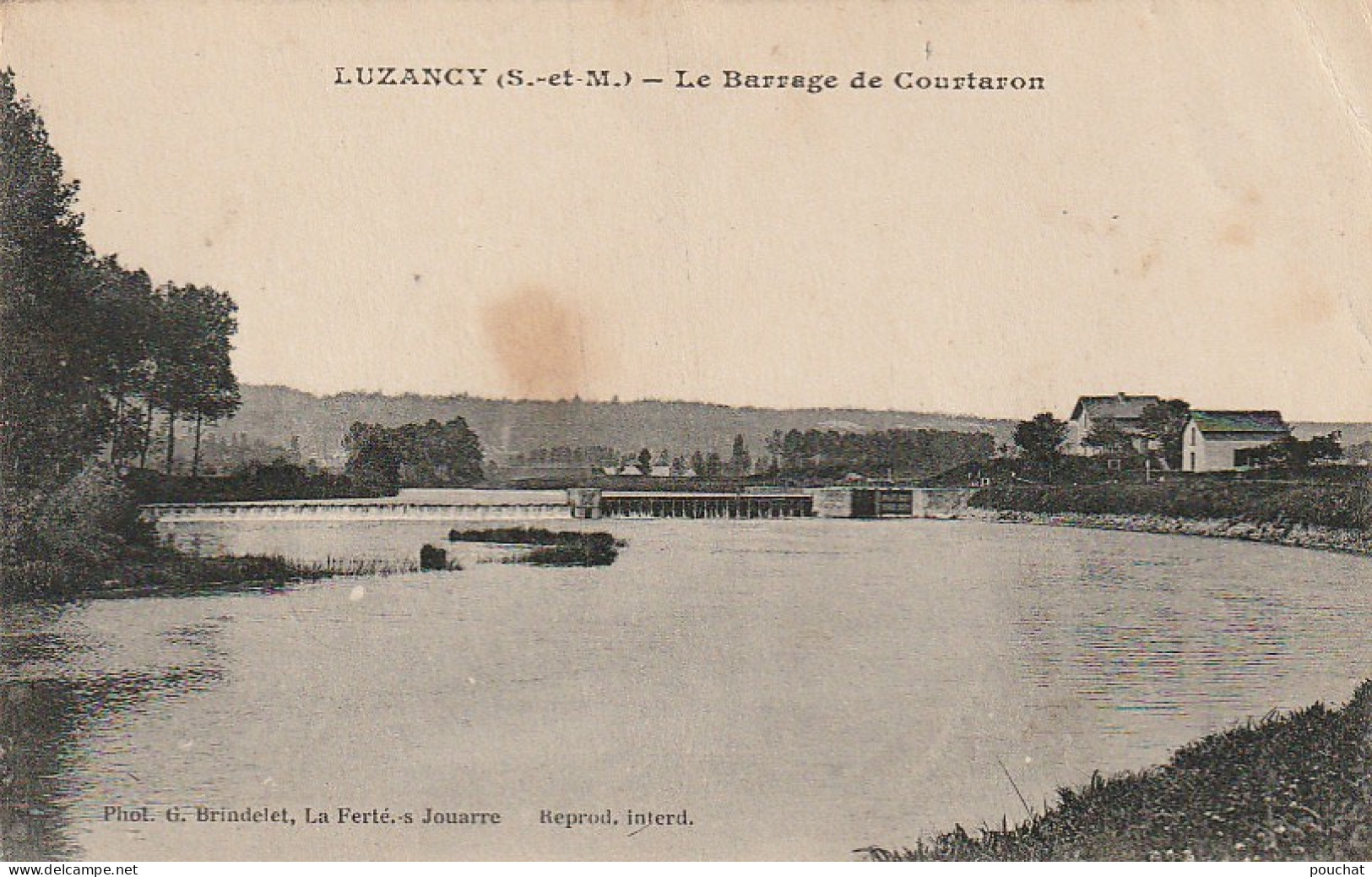 JA 14 -(77) LUZANCY - LE BARRAGE DE COURTARON  -  2 SCANS  - Other & Unclassified