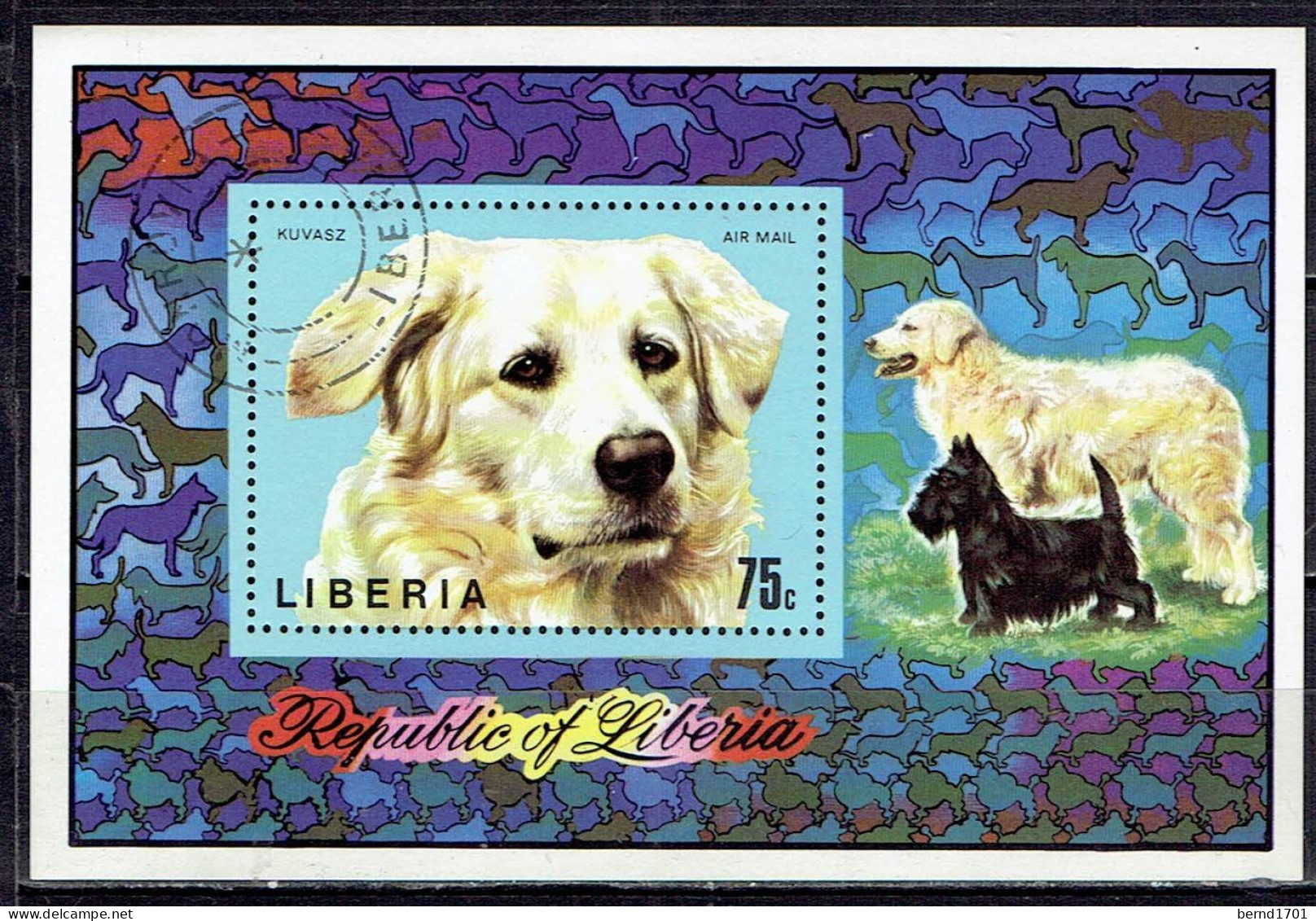 Liberia - Mi-Nr Block 71 Gestempelt / Used (J1323) - Dogs