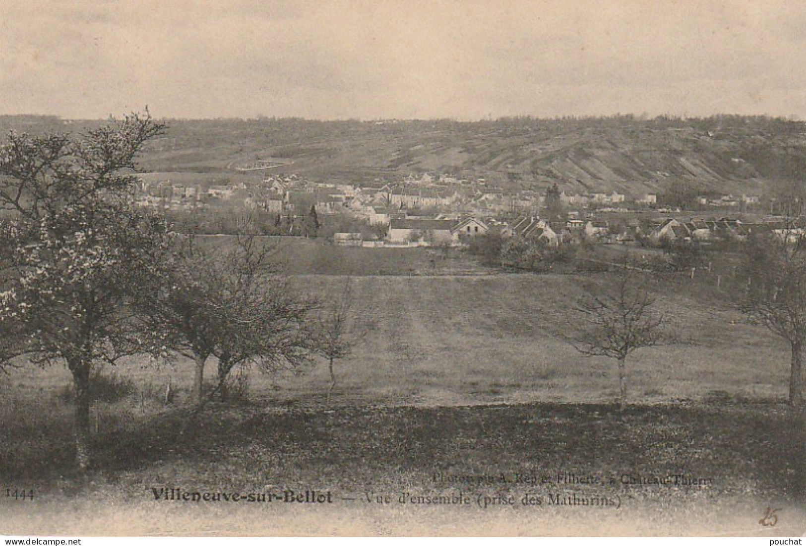 JA 15 -(77) VILLENEUVE SUR BELLOT - VUE D' ENSEMBLE ( PRISE DES MATHURINS ) - 2 SCANS - Autres & Non Classés