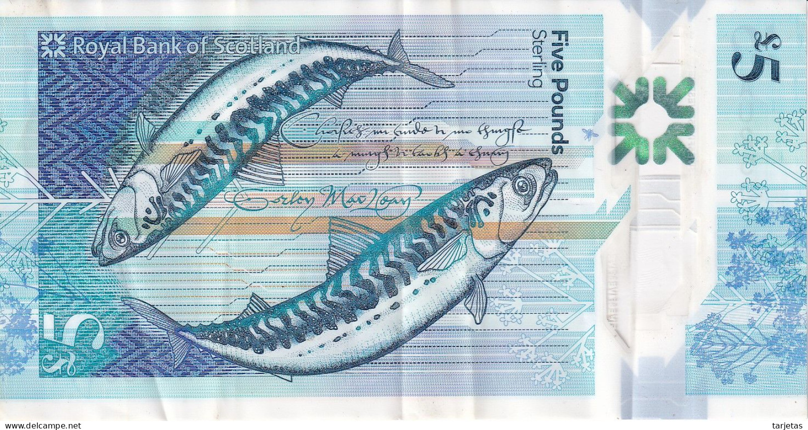 BILLETE DE ESCOCIA DE 5 POUNDS DE ROYAL BANK SCOTLAND DEL AÑO 2016 (BANKNOTE) - 5 Pounds