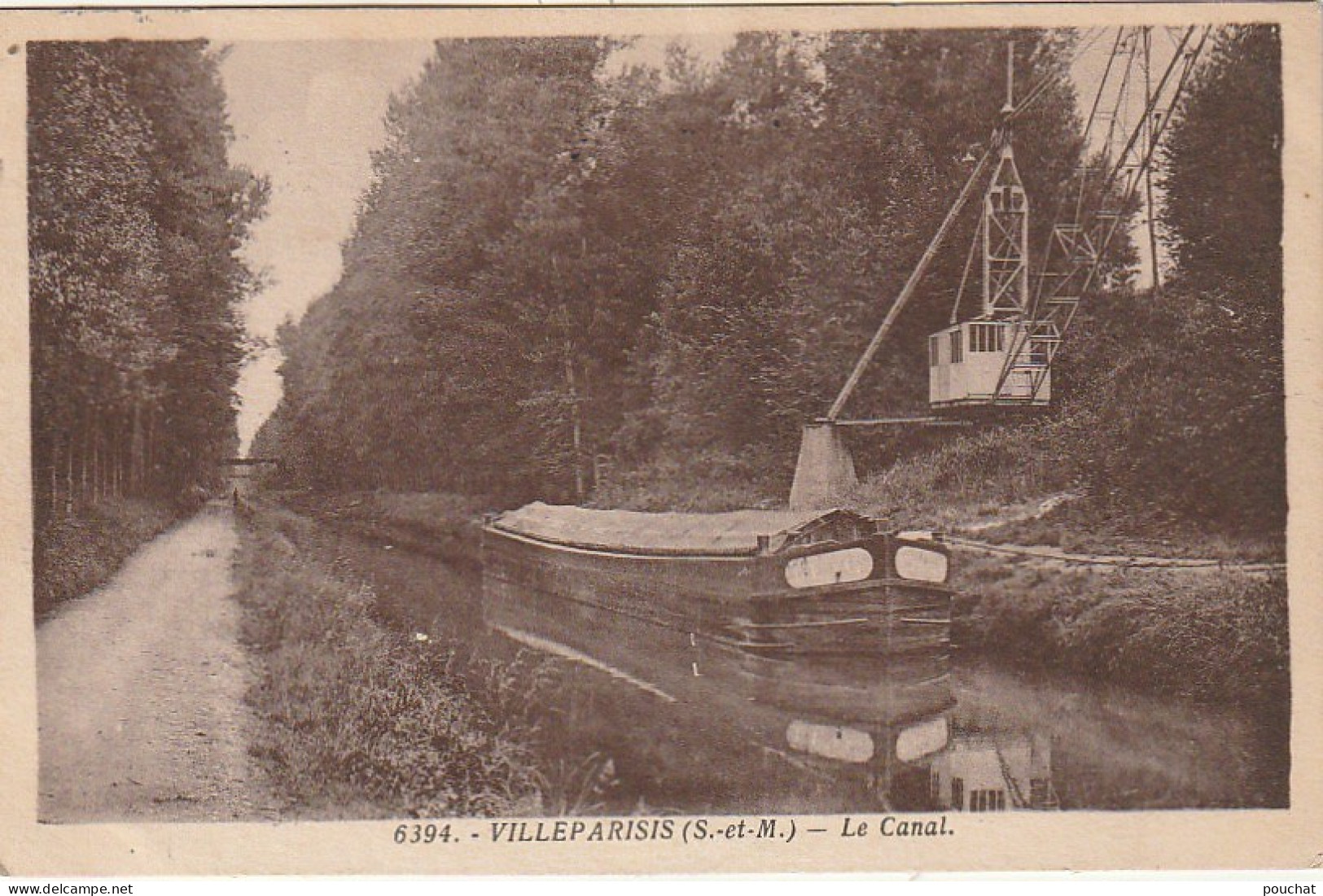 JA 15 -(77) VILLEPARISIS - LE CANAL  - PENICHE - CABINE DE MANUTENTION - 2 SCANS - Villeparisis