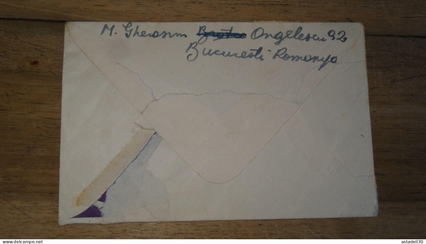 Enveloppe Recommandée, ROUMANIE, Bucuresti 1939  ......... Boite1 ...... 240424-119 - Brieven En Documenten