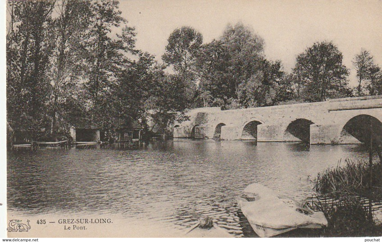 JA 15 -(77) GREZ SUR LOING - LE PONT  - 2 SCANS - Autres & Non Classés