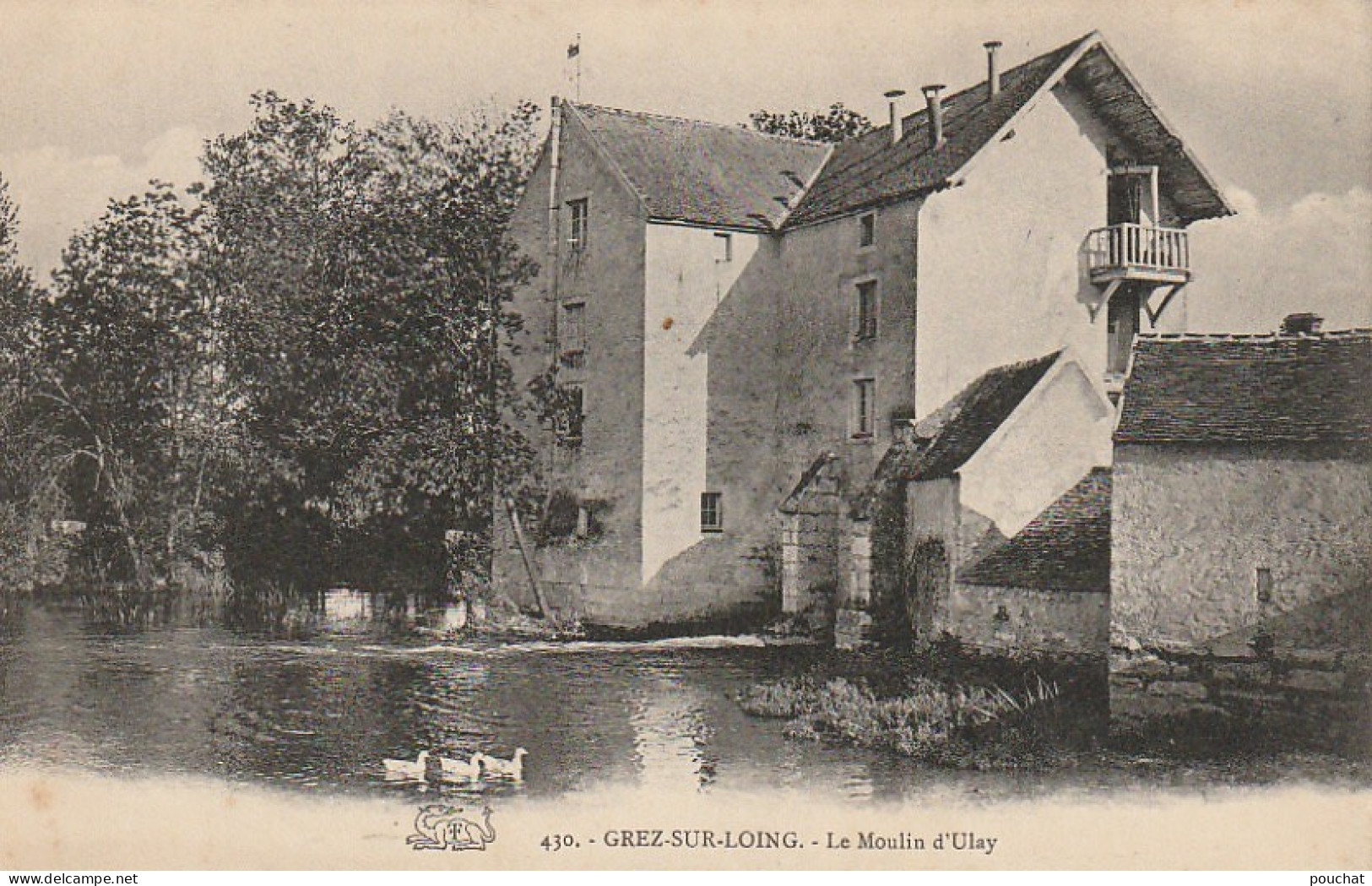 JA 15 -(77) GREZ SUR LOING - LE MOULIN D' ULAY - 2 SCANS - Autres & Non Classés