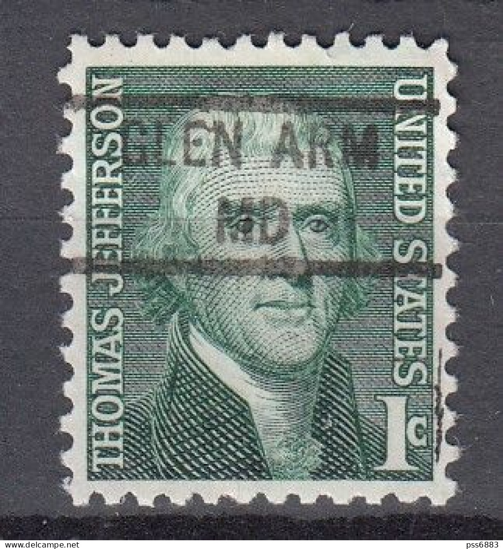 USA LOCAL Precancel/Vorausentwertung/Preo From MARYLAND - Glen Arm - Type: 841 - Precancels