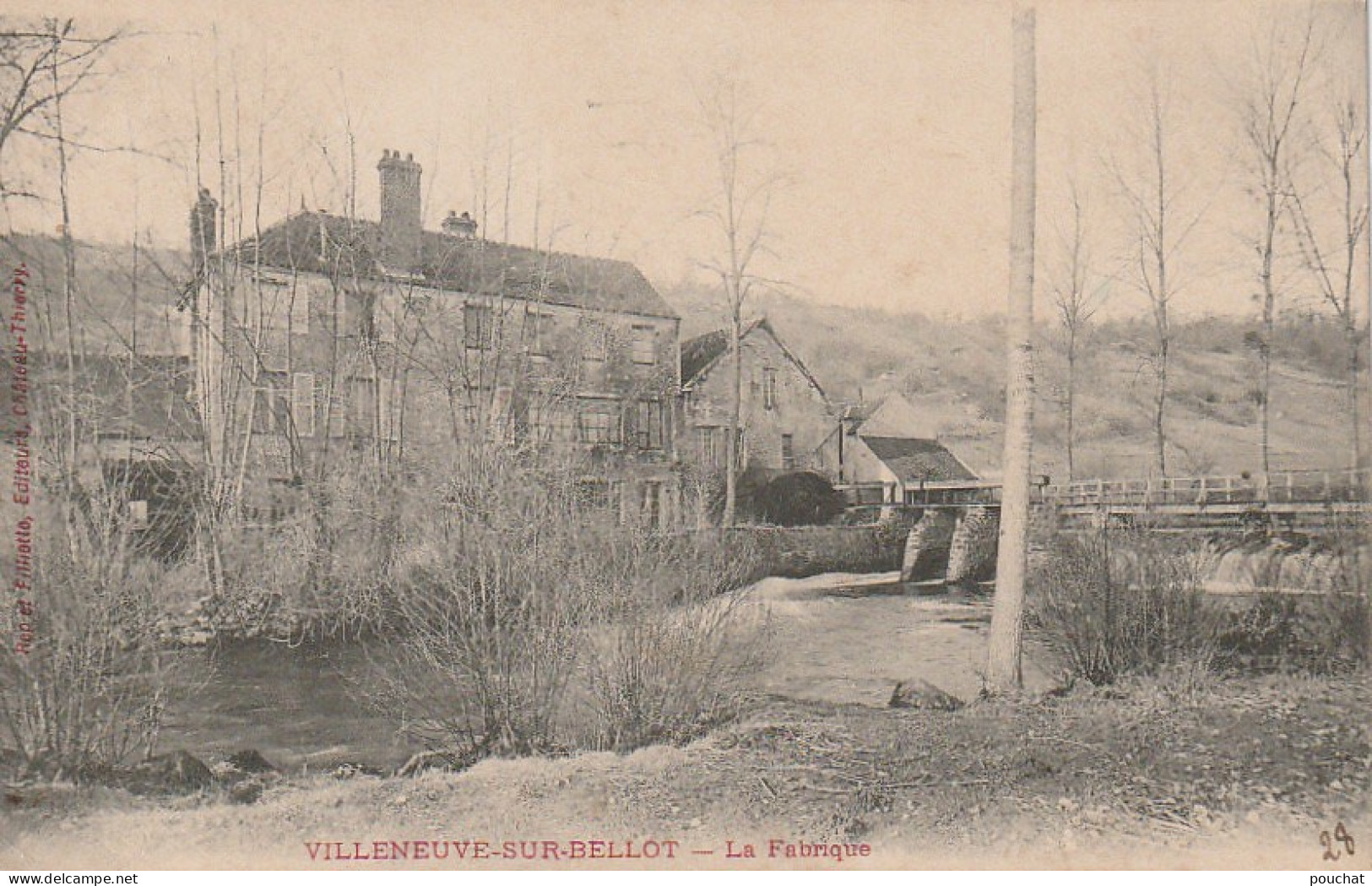 JA 16 -(77) VILLENEUVE SUR BELLOT - LA FABRIQUE - 2 SCANS - Autres & Non Classés