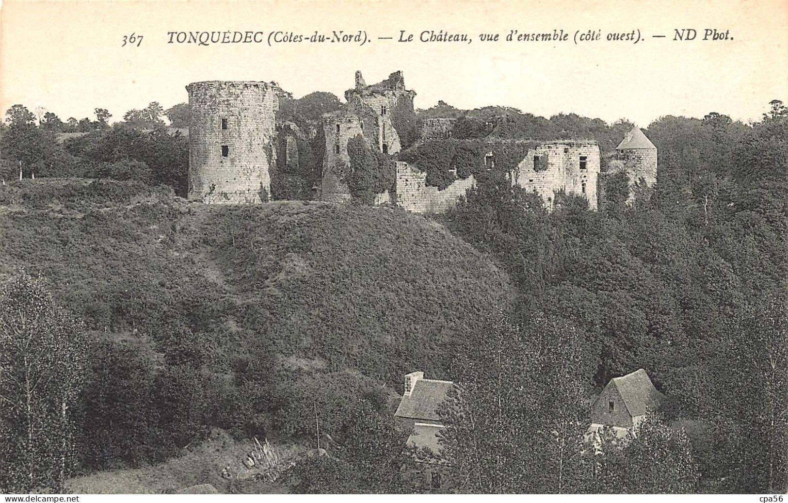TONQUÉDEC - 2 Cartes Anciennes - Le Château - VENTE DIRECTE X - Altri & Non Classificati