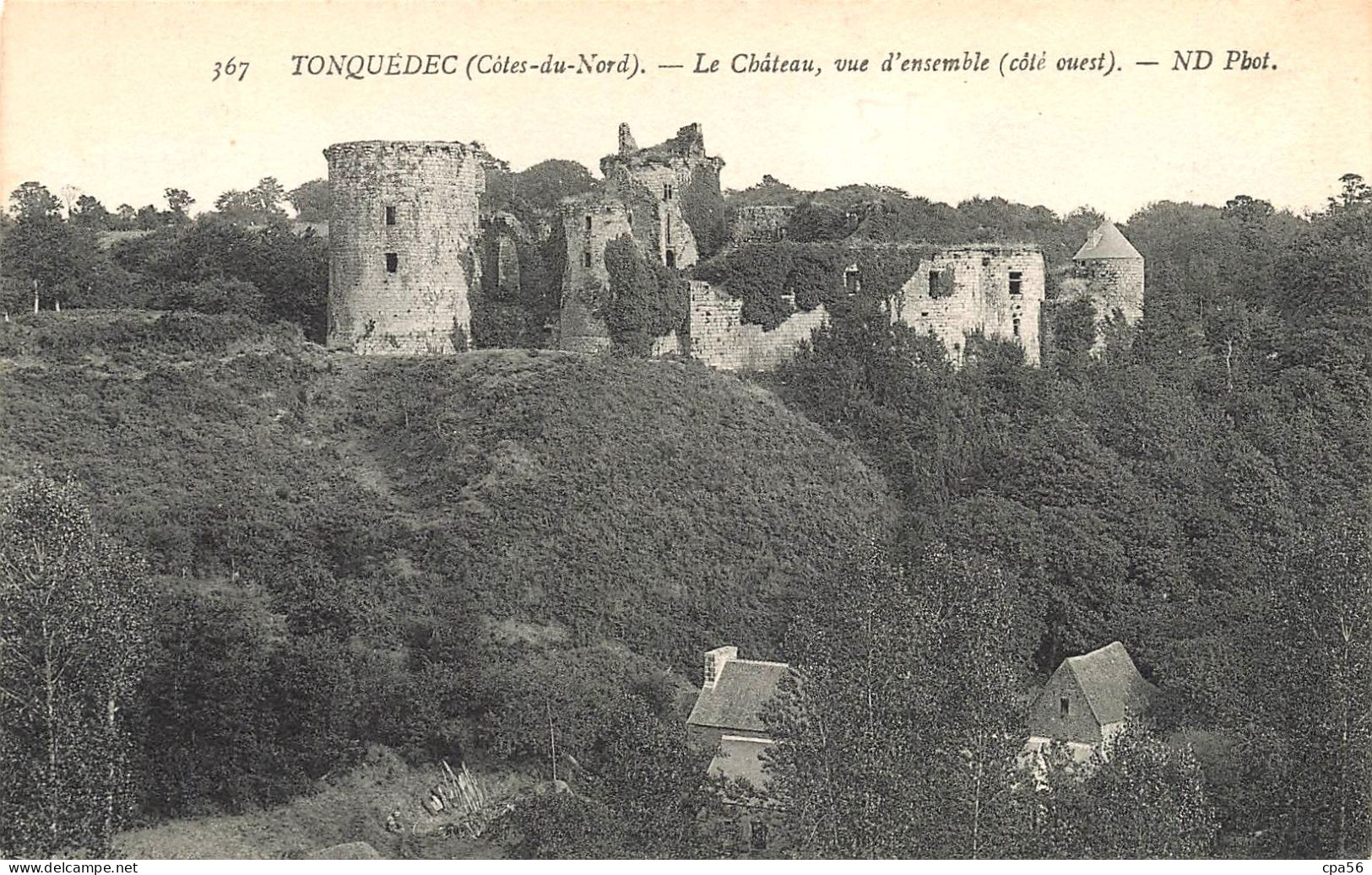 TONQUÉDEC - 2 Cartes Anciennes - Le Château - VENTE DIRECTE X - Otros & Sin Clasificación