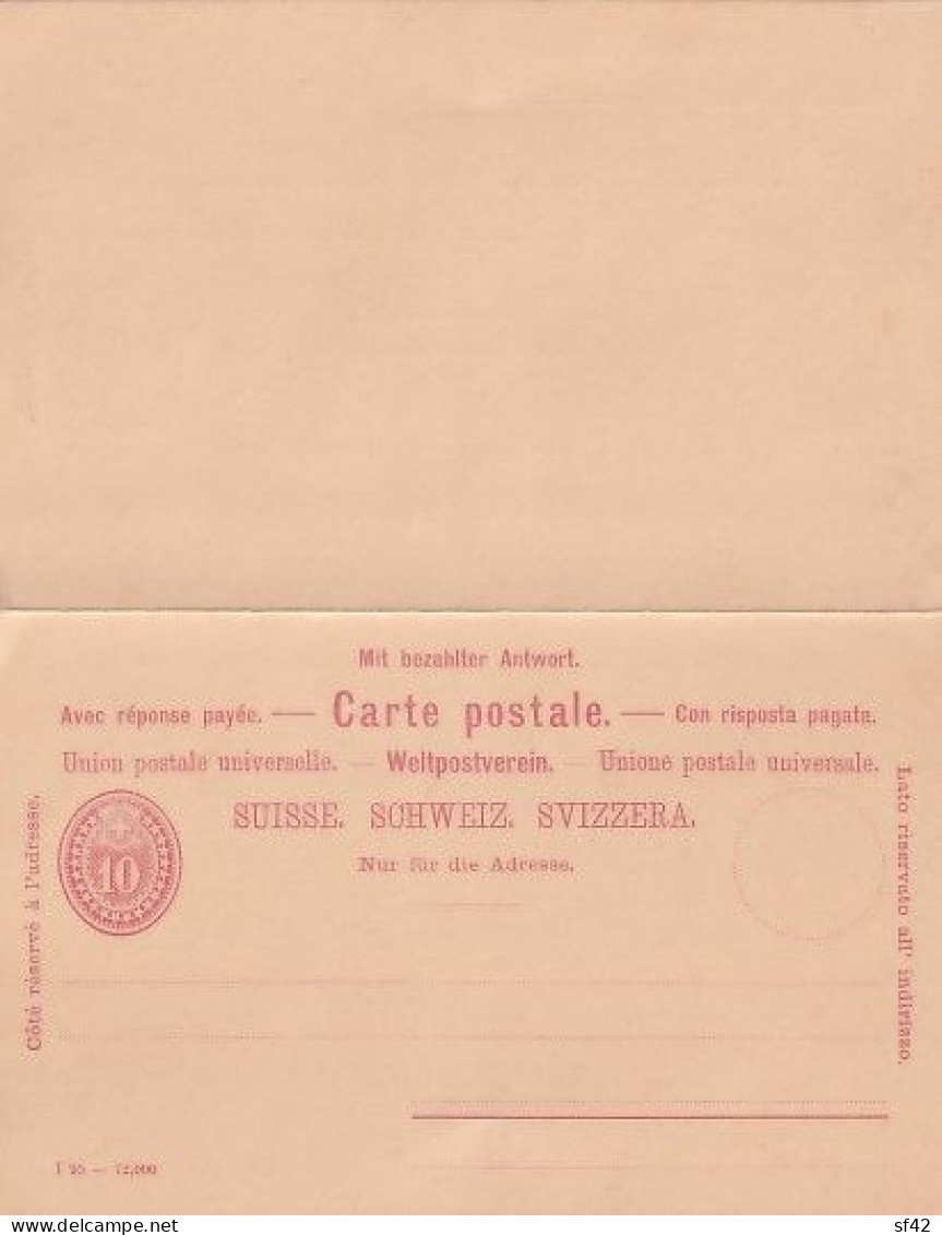 ENTIER   10  C    I CARTE PAYEE     PRECURSEUR - Enteros Postales