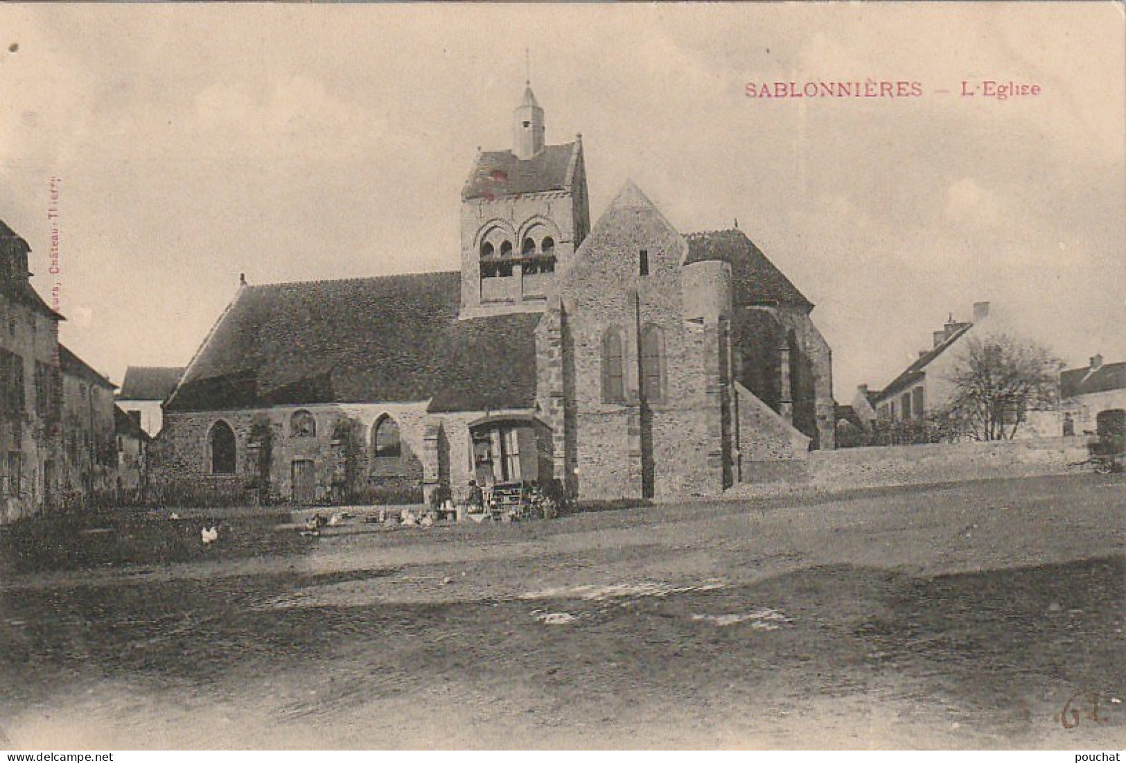 JA 16 - (77) SABLONNIERES - L ' EGLISE - ROULOTTE - 2 SCANS - Autres & Non Classés