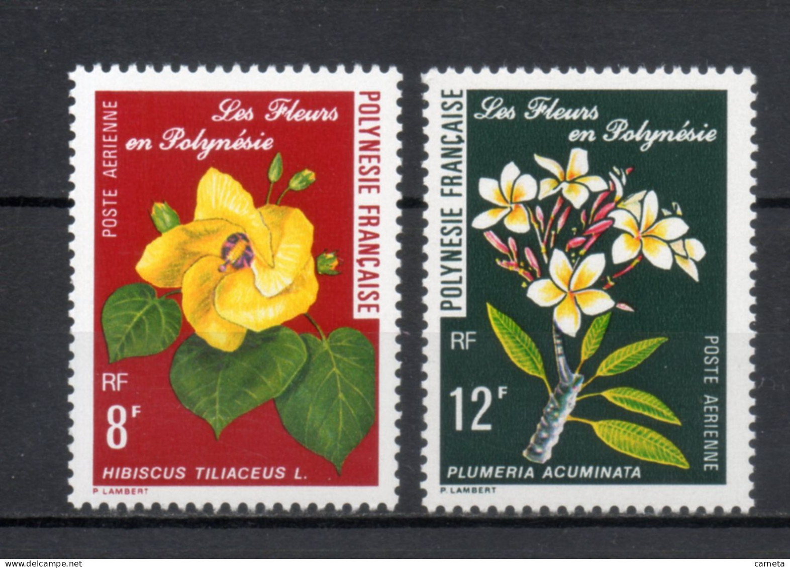 POLYNESIE  PA  N°  126 + 127   NEUFS SANS CHARNIERE COTE  4.50€    FLEUR FLORE - Unused Stamps
