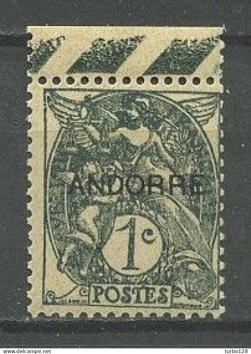 ANDORRE N° 2 ** Neuf MNH Superbe C 1.50 €  Type Blanc - Unused Stamps