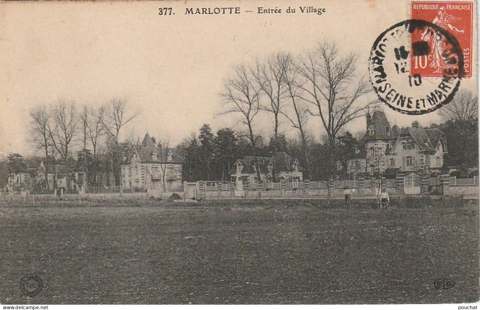 JA 17 -(77)  MARLOTTE - ENTREE DU VILLAGE - 2 SCANS - Other & Unclassified