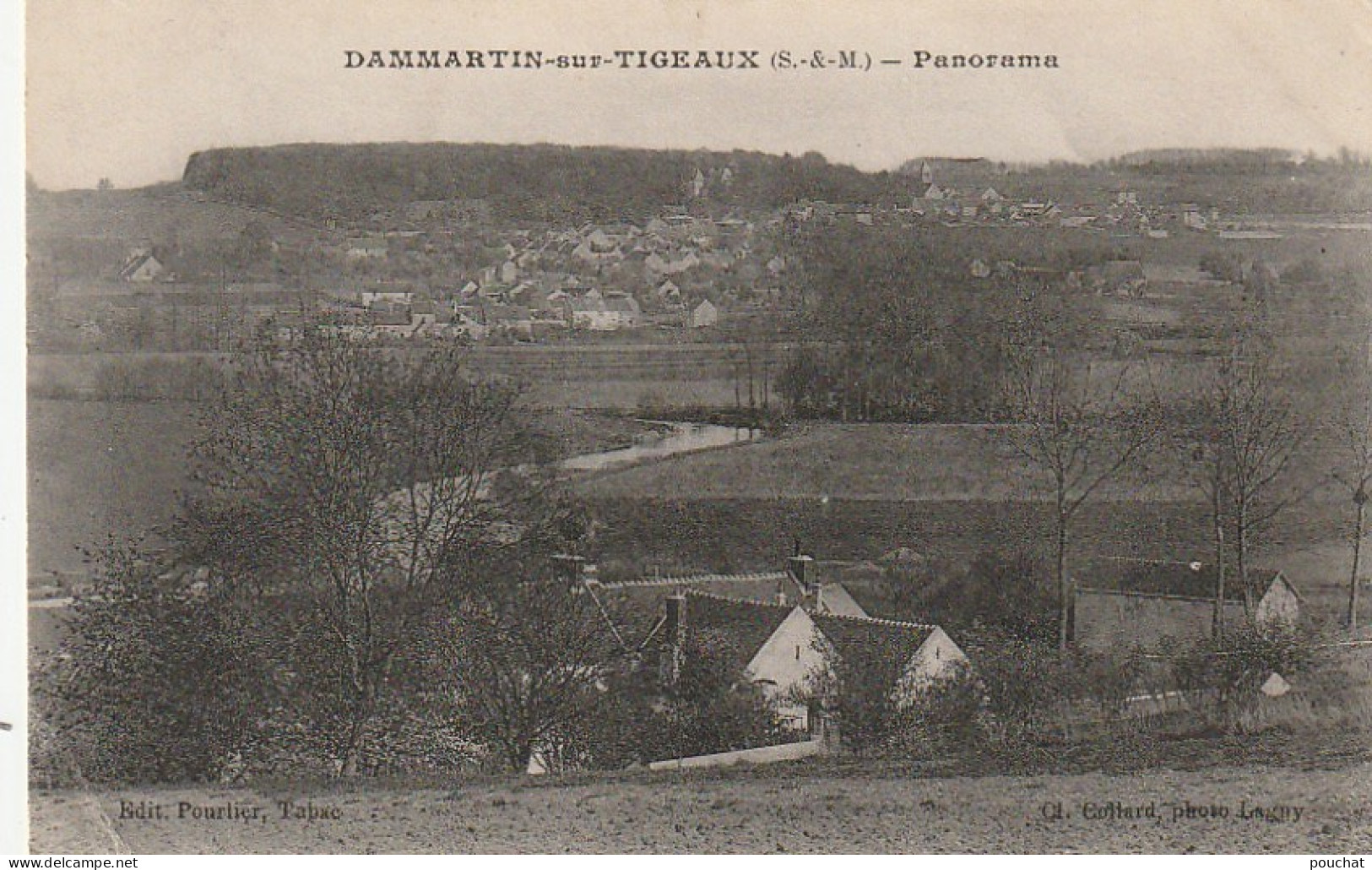 JA 17 -(77) DAMMARTIN SUR TIGEAUX - PANORAMA  - 2 SCANS - Autres & Non Classés