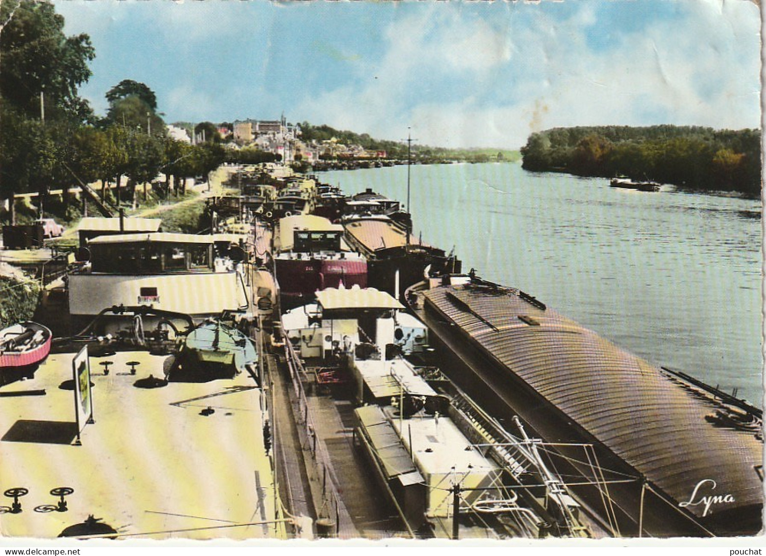 JA 18 -(78) CONFLANS SAINTE HONORINE - VUE GENERALE - LES PENICHES - CARTE COULEURS - 2 SCANS - Conflans Saint Honorine