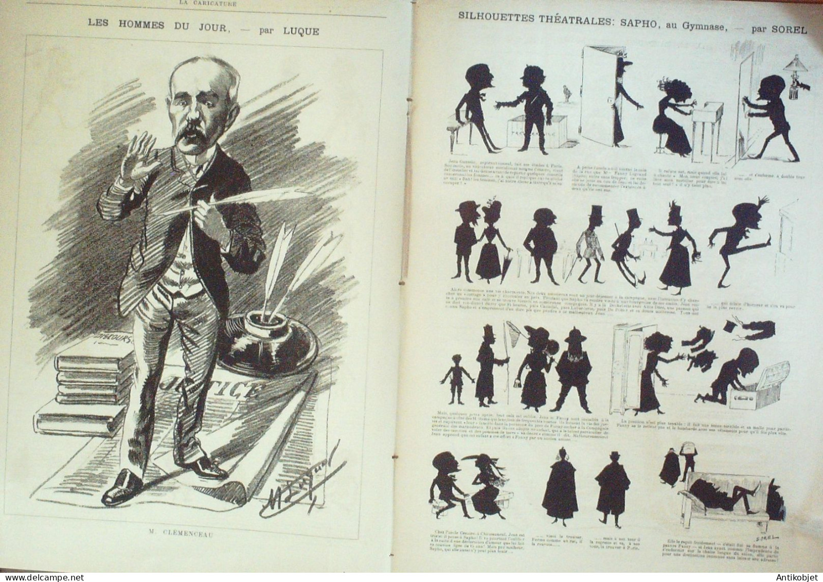 La Caricature 1886 N°315 Calendrier Universel Robida Clémenceau Par Luque Sapho Sorel Job Loys - Riviste - Ante 1900