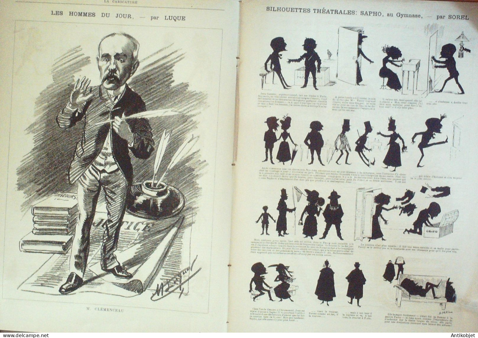 La Caricature 1886 N°315 Calendrier Universel Robida Clémenceau Par Luque Sapho Sorel Job Loys - Magazines - Before 1900