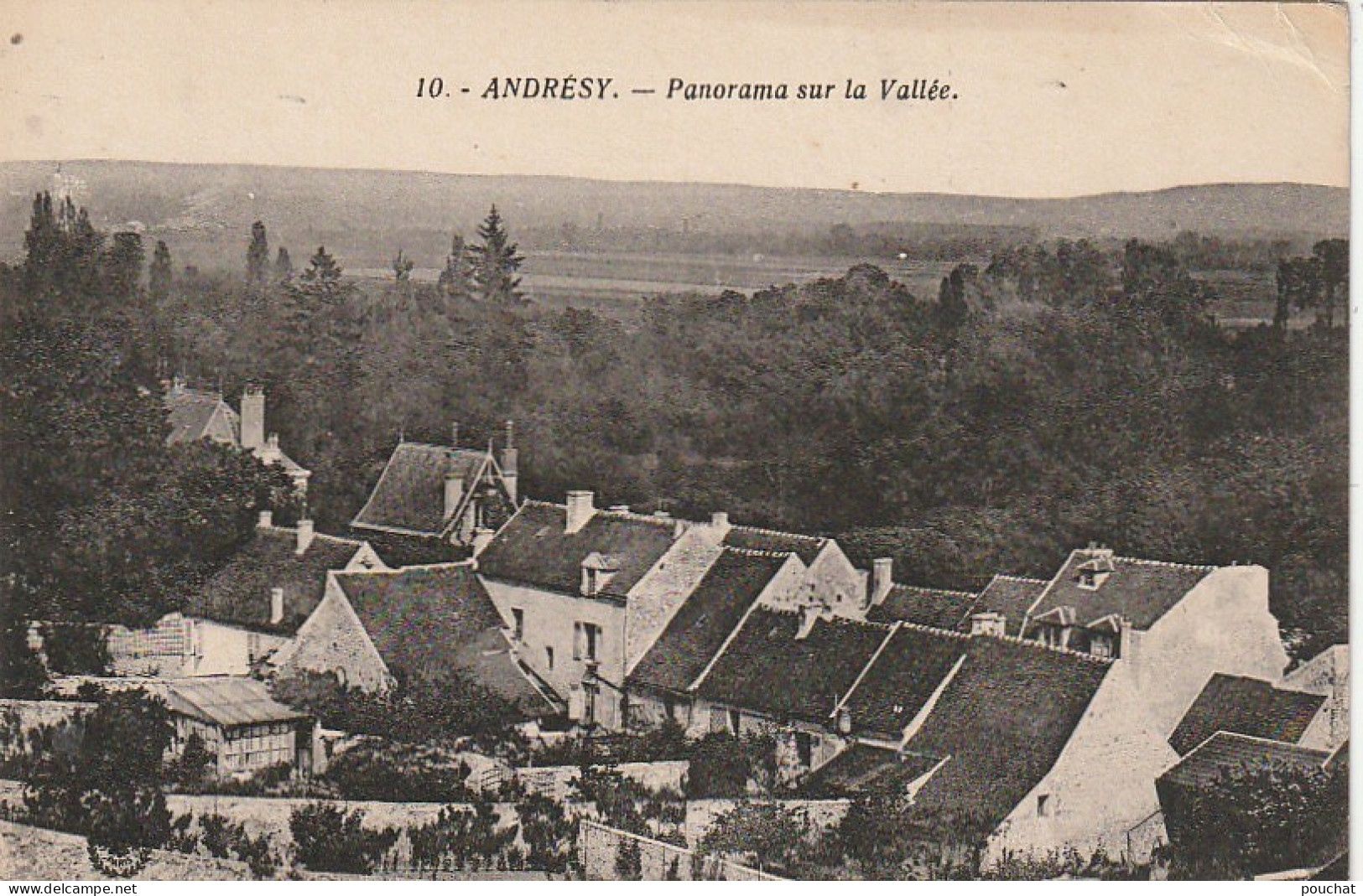 JA 19 -(78) ANDRESY - PANORAMA SUR LA VALLEE   - 2 SCANS - Andresy