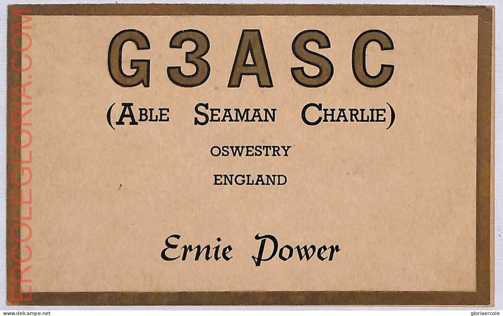 Ad9098 - GREAT BRITAIN - RADIO FREQUENCY CARD - England - 1947 - Radio