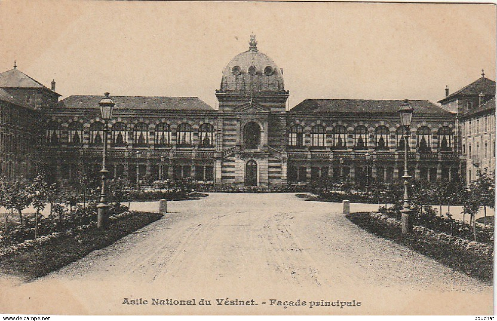 JA 19 -(78) ASILE NATIONAL DU VESINET - FACADE PRINCIPALE - 2 SCANS - Le Vésinet