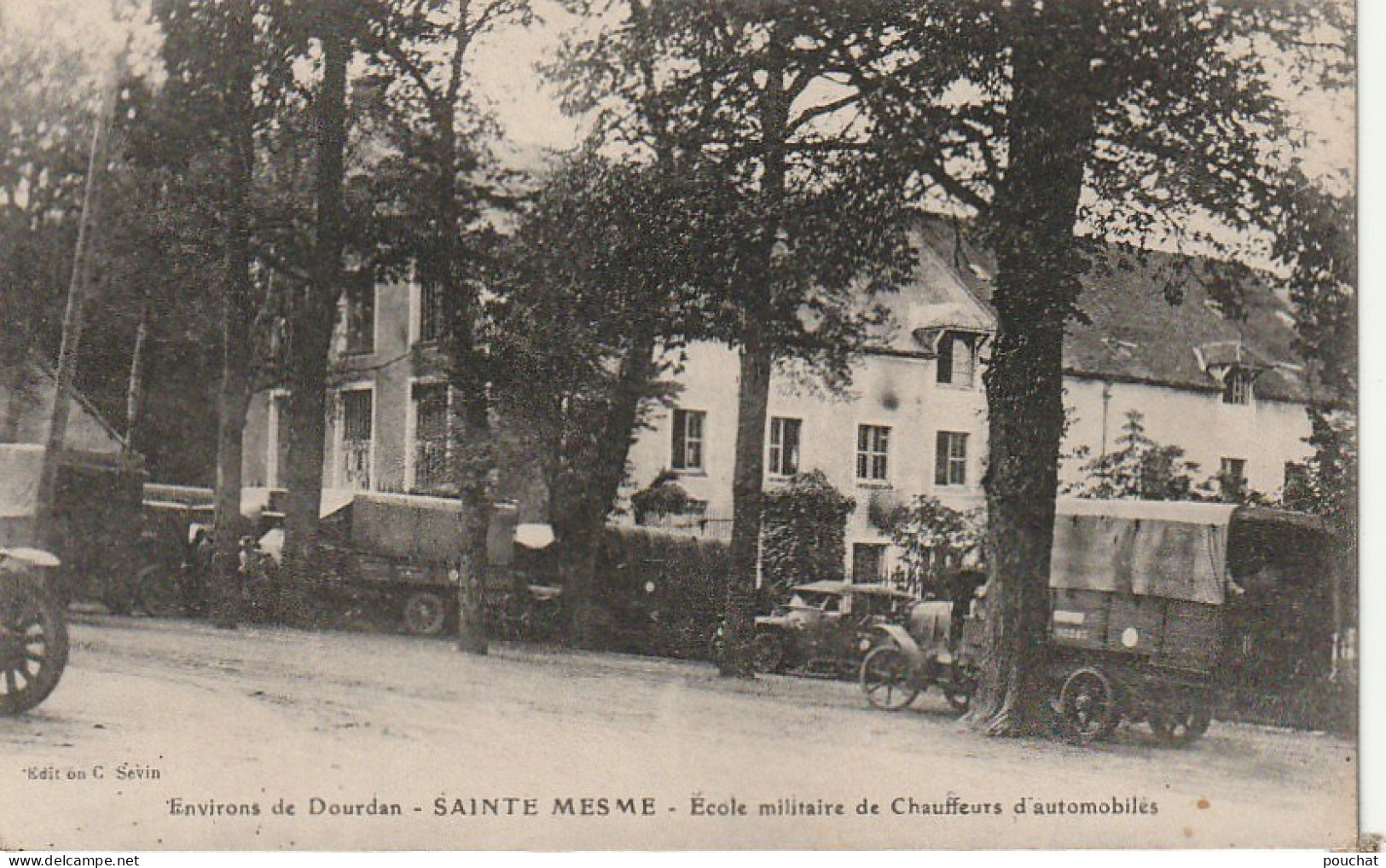 JA 19 -(78)  SAINTE MESME - ECOLE MILITAIRE DE CHAUFFEURS D' AUTOMOBILES - 2 SCANS - Otros & Sin Clasificación