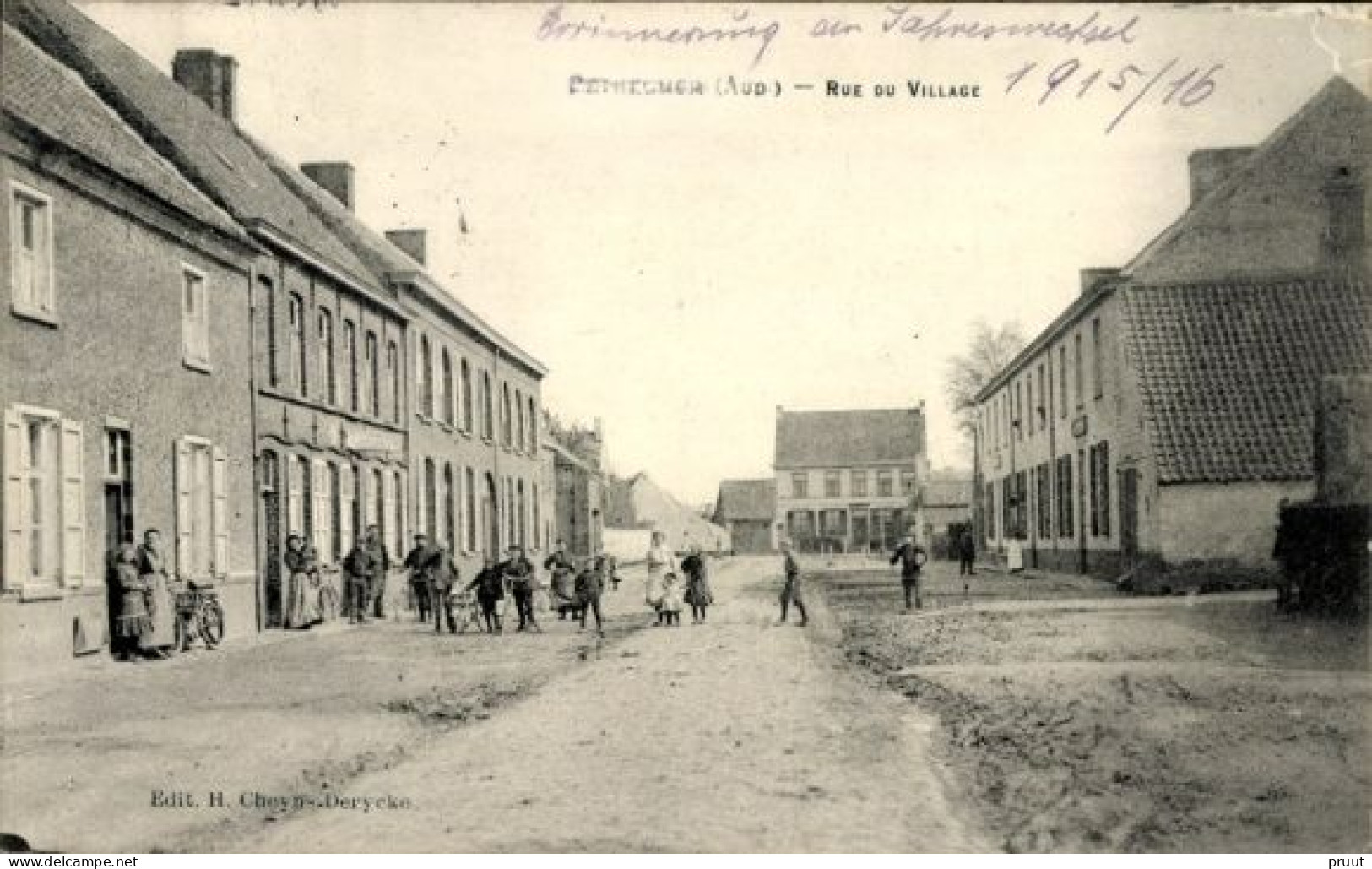 Petegem Peteghem Rue Du Village Feldpost WW1 Duitse Soldaat - Wortegem-Petegem