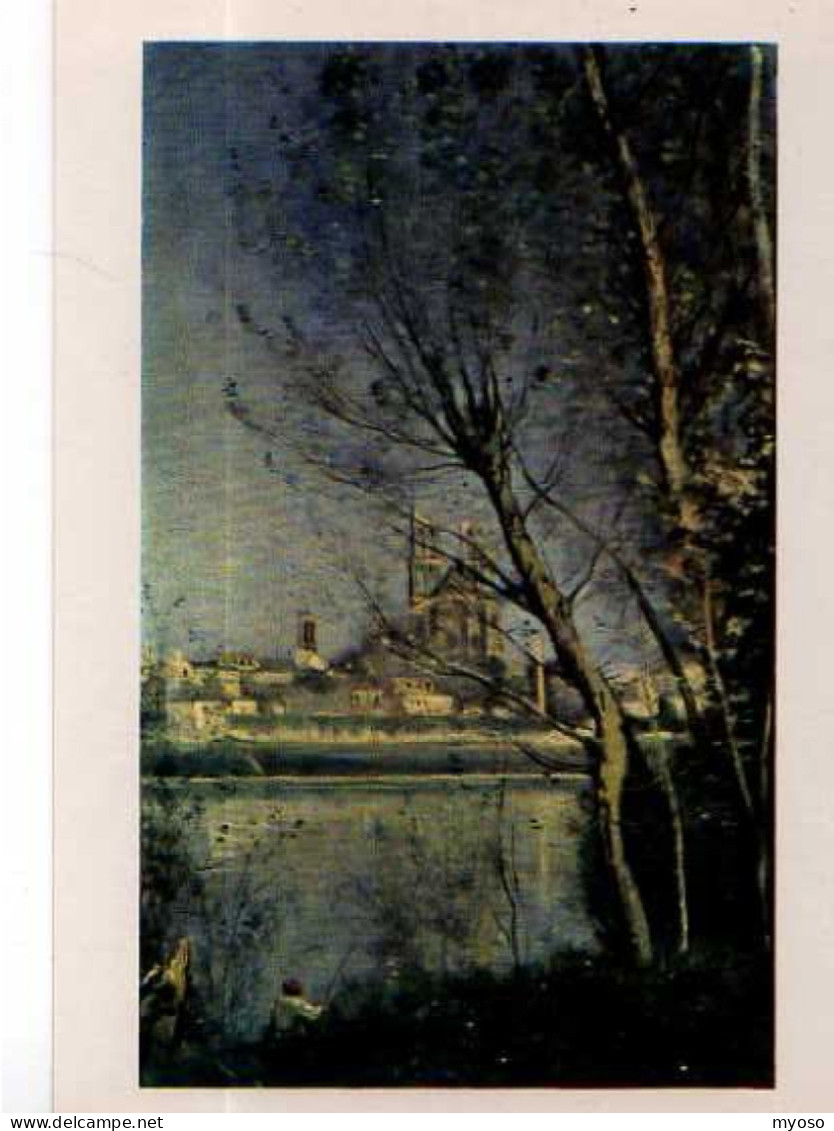 Jean Baptiste COROT Mantes, Carte Offerte Par Loterie Nationale - Schilderijen