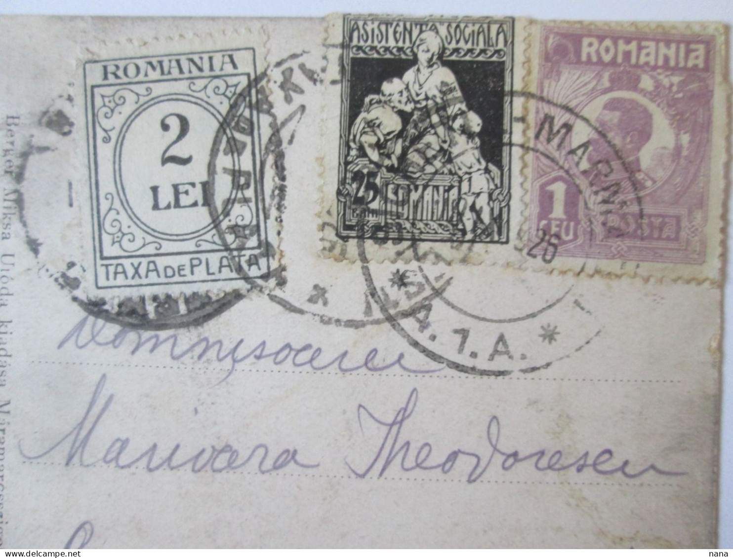 Khust/Chust/Huszt-Ukraine-Maramureș/Hist.Romania Maramureș:Bureau De La Rue Koszeg/Street Office Koszeg 1926 Rare Stamp - Ucrania