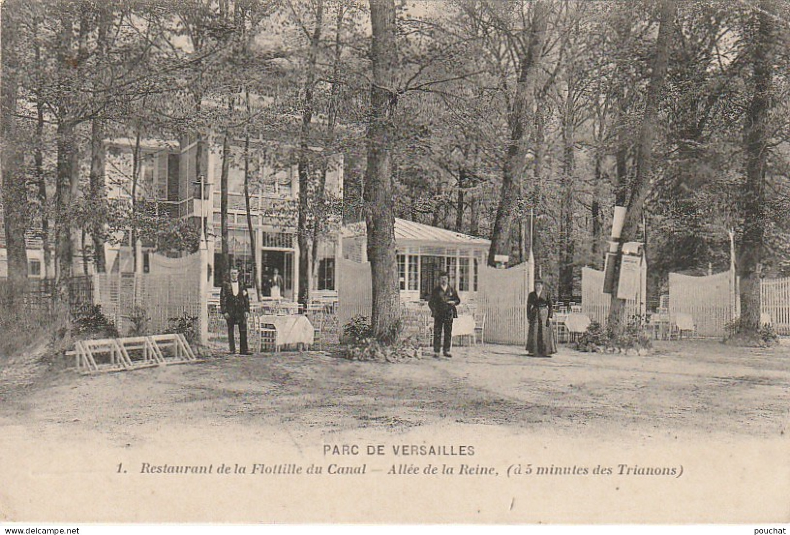 JA 20 -(78) PARC DE VERSAILLES - RESTAURANT DE LA FLOTILLE DU CANAL - ALLEE DE LA REINE -  2 SCANS - Versailles