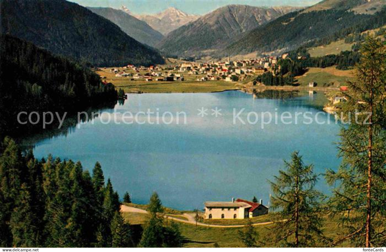 12634011 Davos GR Mit Davosersee Und Tinzenhorn Davos - Other & Unclassified