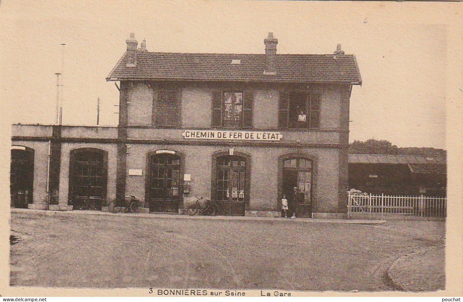 JA 21 -(78) BONNIERES SUR SEINE - LA GARE - 2 SCANS - Bonnieres Sur Seine