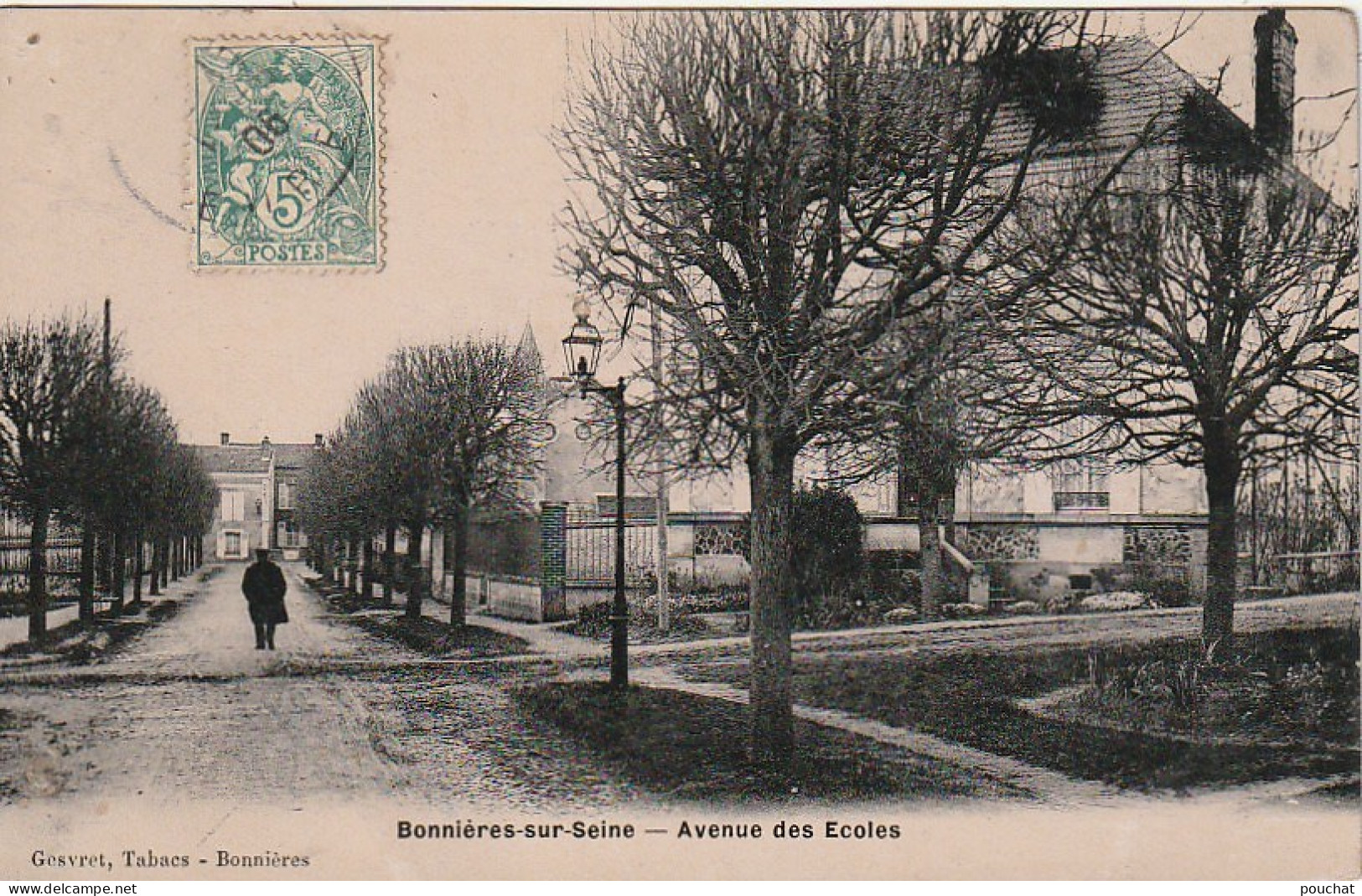 JA 21 -(78) BONNIERES SUR SEINE - AVENUE DES ECOLES  - 2 SCANS - Bonnieres Sur Seine