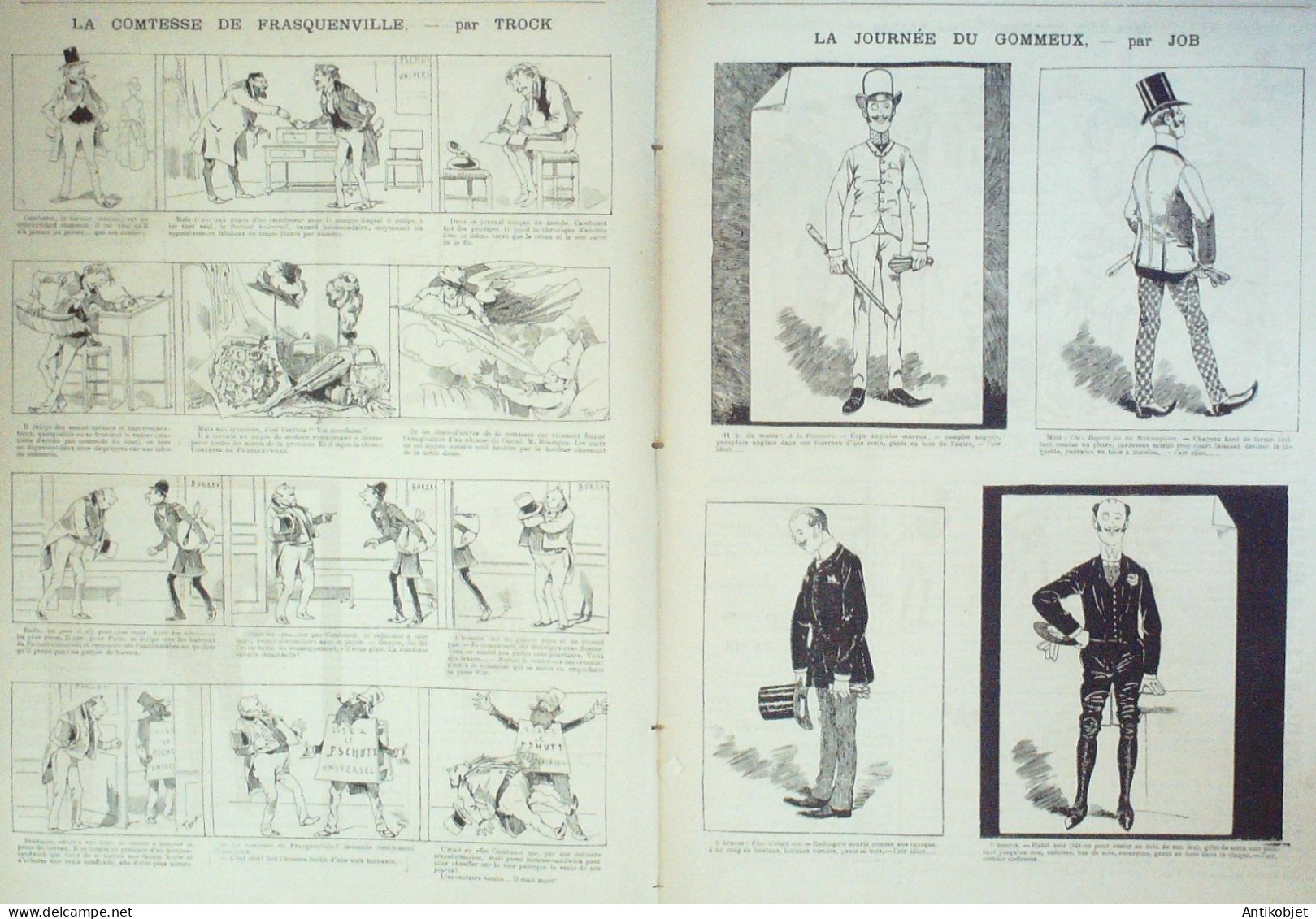 La Caricature 1886 N°316 Chez Metra Sorel Gino Gommeux Job Frasqueville Trock Draner - Tijdschriften - Voor 1900