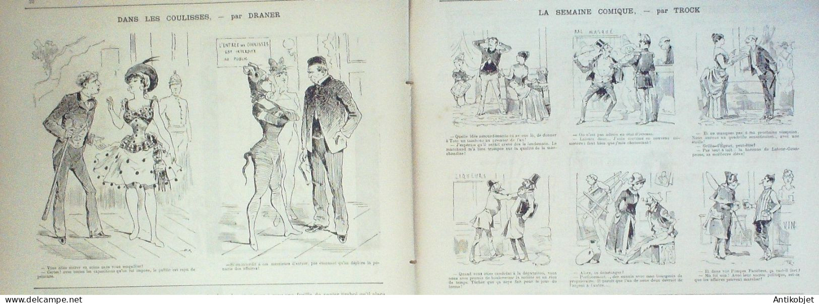 La Caricature 1886 N°316 Chez Metra Sorel Gino Gommeux Job Frasqueville Trock Draner - Revistas - Antes 1900