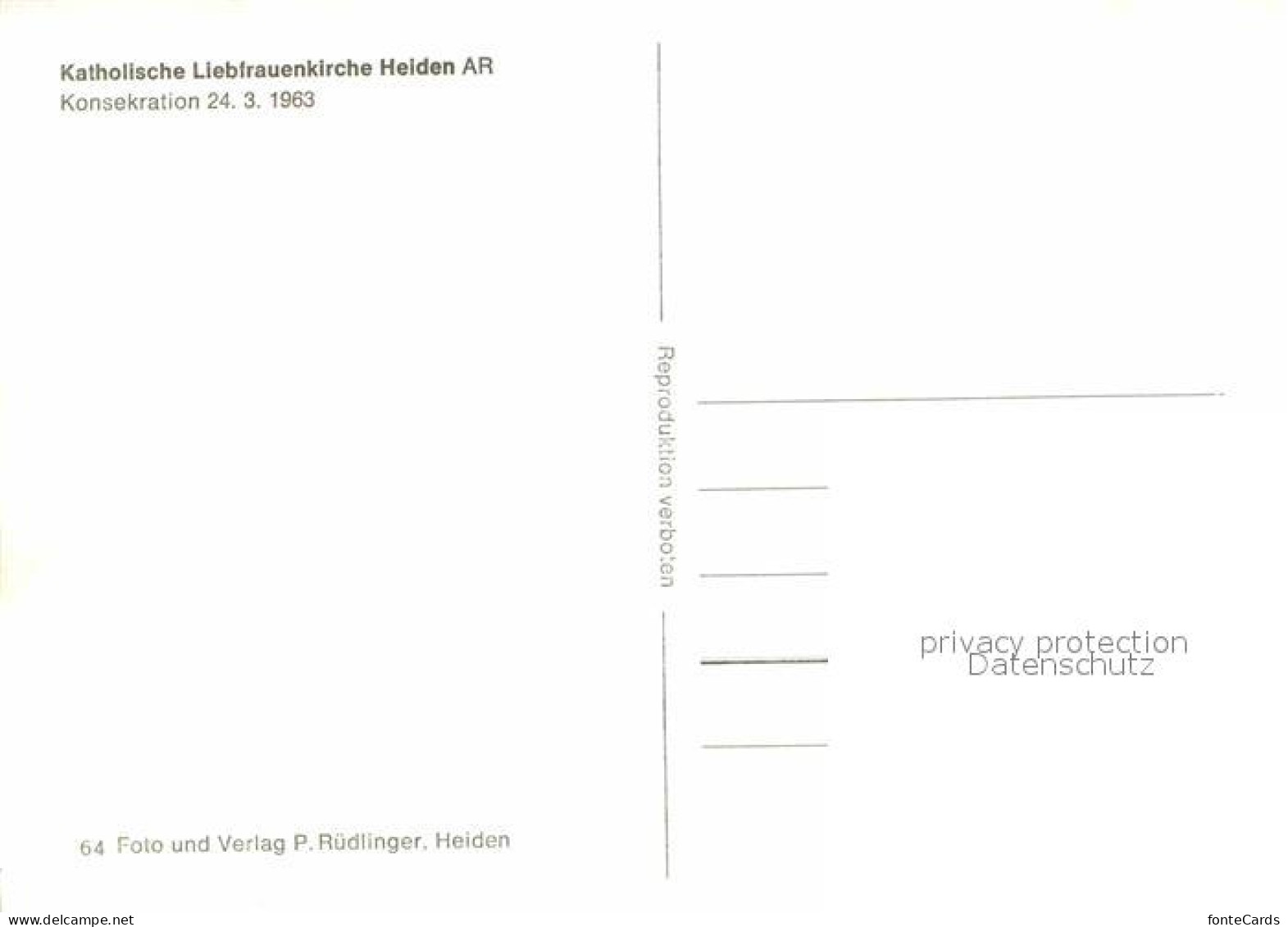 12633384 Heiden AR Katholische Liebfrauenkirche Heiden - Sonstige & Ohne Zuordnung