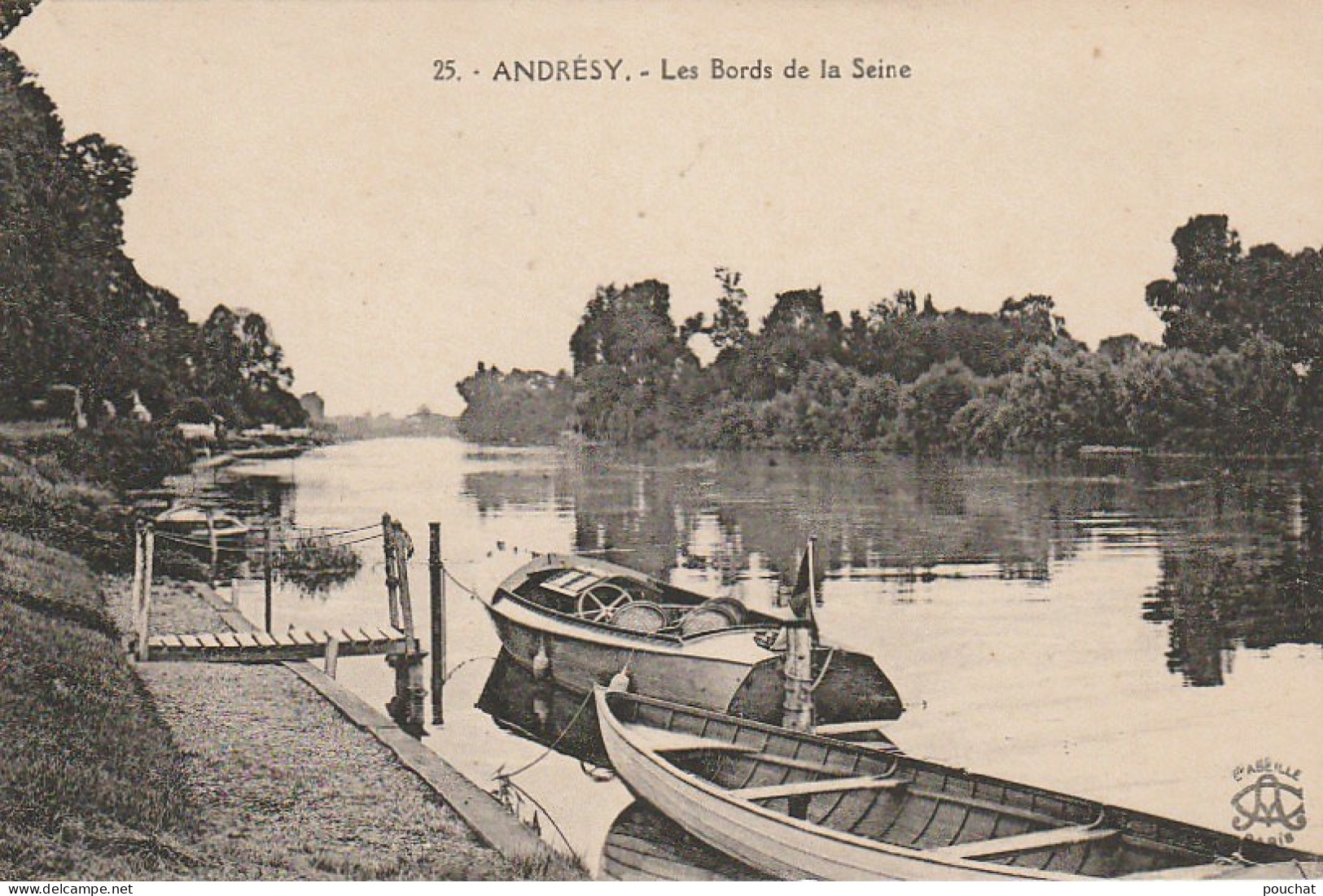 JA 21 -(78) ANDRESY - LES BORDS DE LA SEINE - 2 SCANS - Andresy