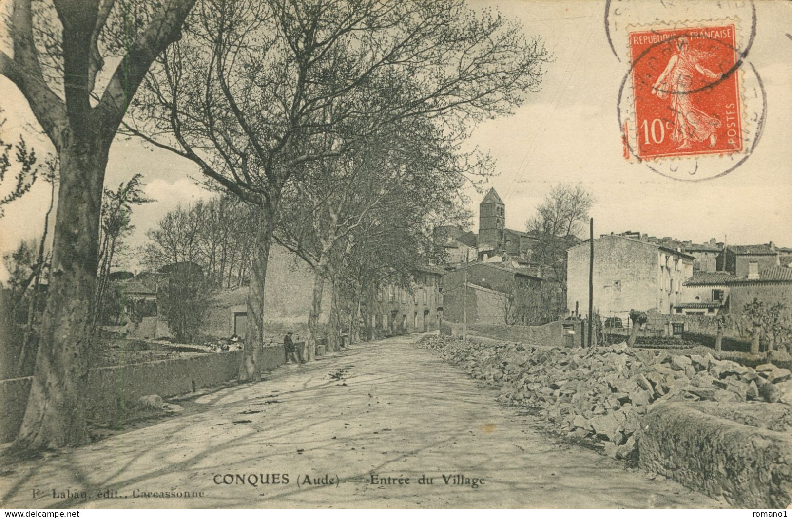 11)   CONQUES  -  Entrée Du Village - Conques Sur Orbiel