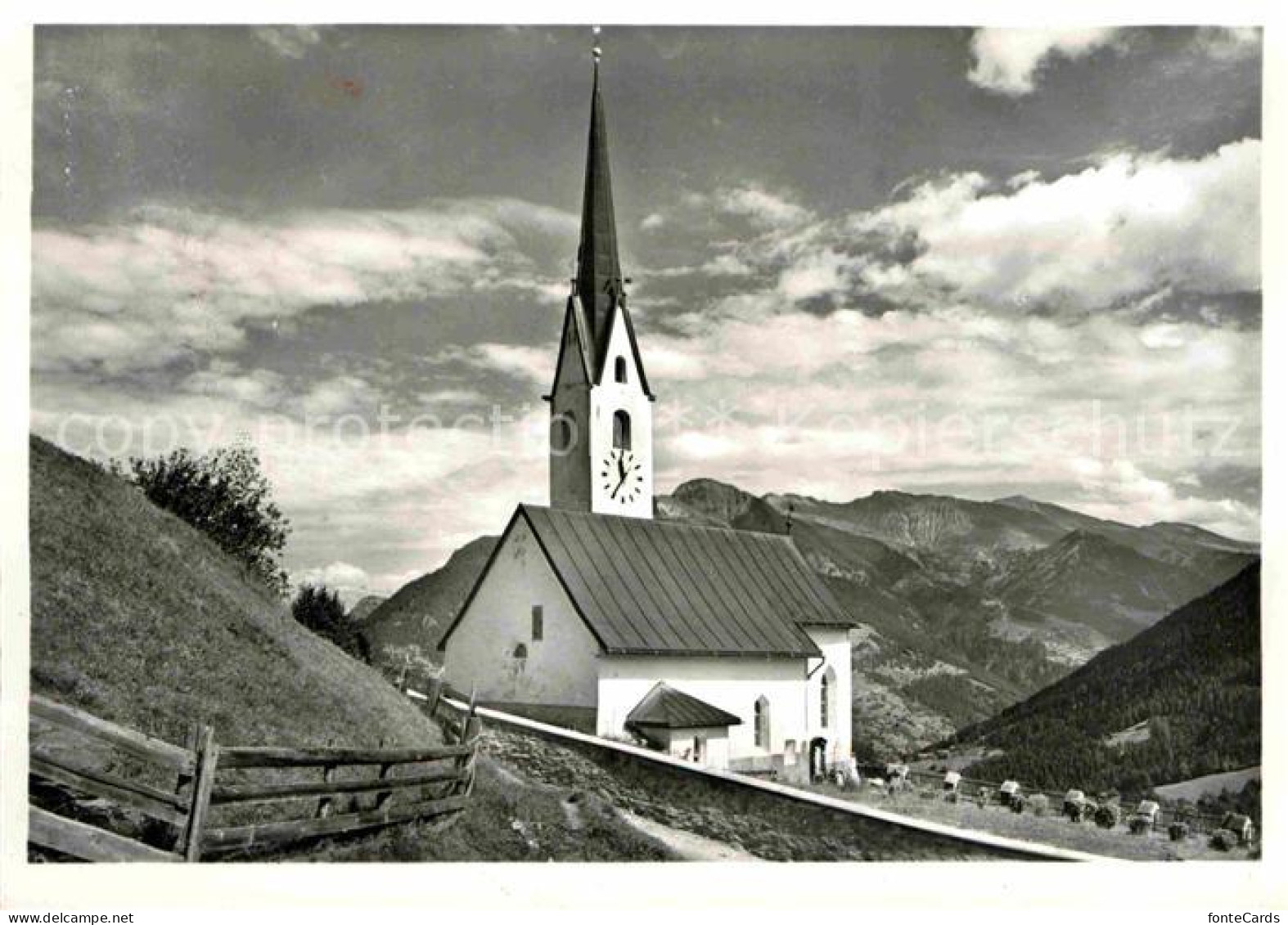 12633364 Malix Kirche Alpenblick Malix - Autres & Non Classés