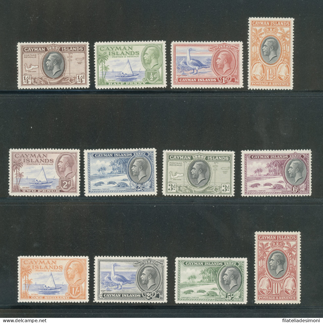 1935 CAYMAN ISLANDS, Stanley Gibbons N. 96-107 - Giorgio V - MH* - Autres & Non Classés