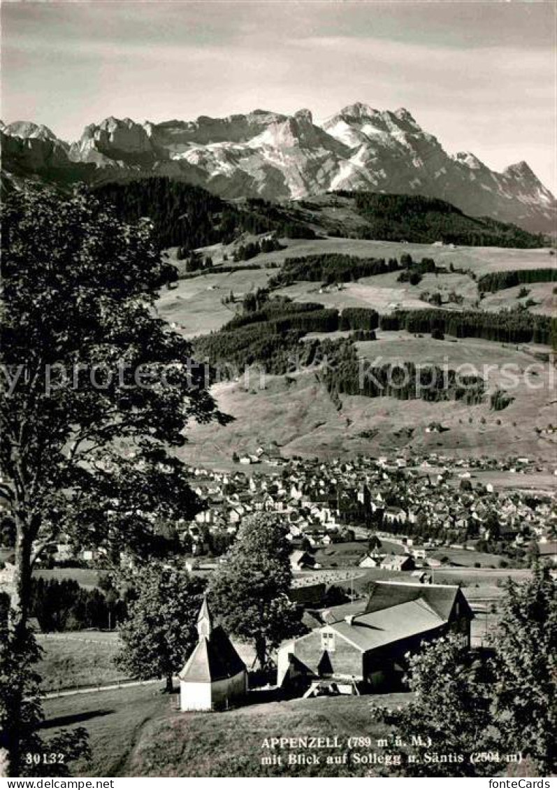 12633304 Appenzell IR Mit Blick Auf Sollegg Und Saentis Appenzeller Alpen Appenz - Other & Unclassified