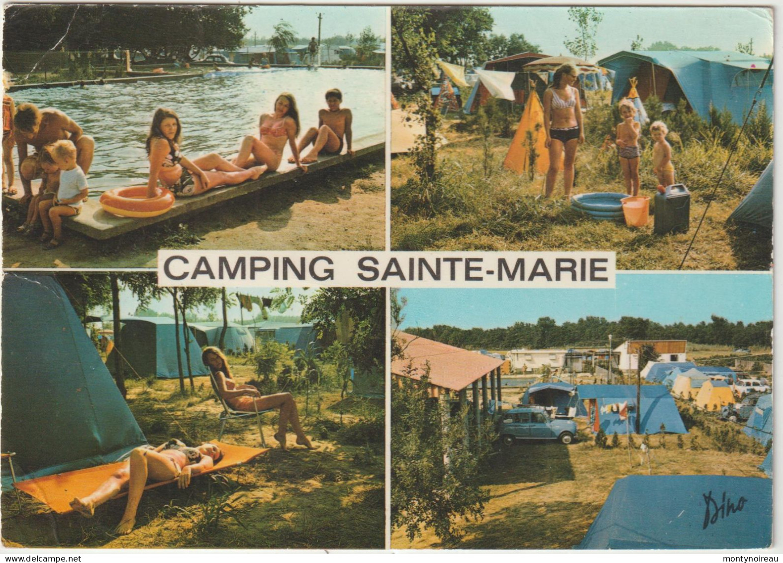 Pyrénées  Orientales   : Camping Sainte Marie , Piscine, Voiture Renault 4 L , Tente... - Other & Unclassified