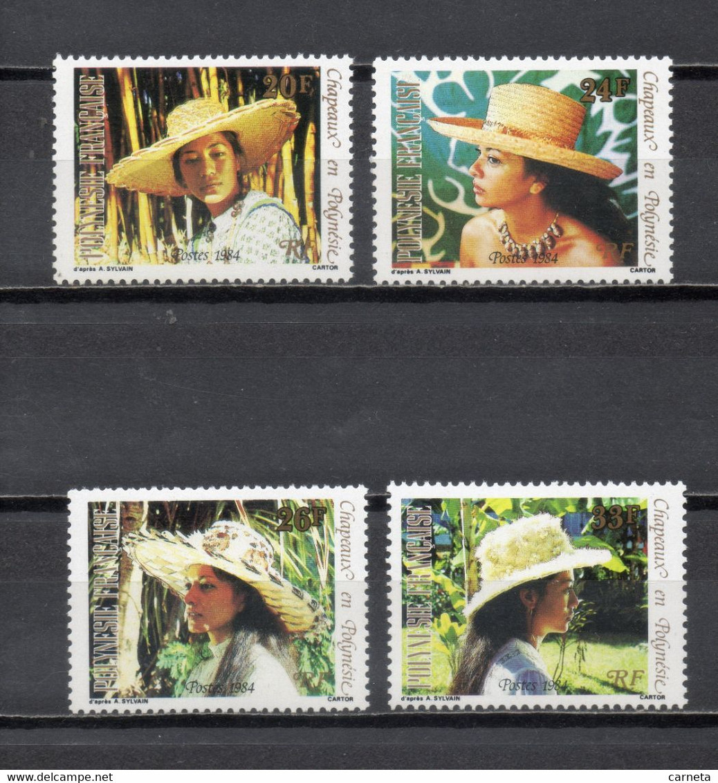 POLYNESIE  N°  212 à 215   NEUFS SANS CHARNIERE COTE  3.60€    CHAPEAUX FEMME - Nuovi