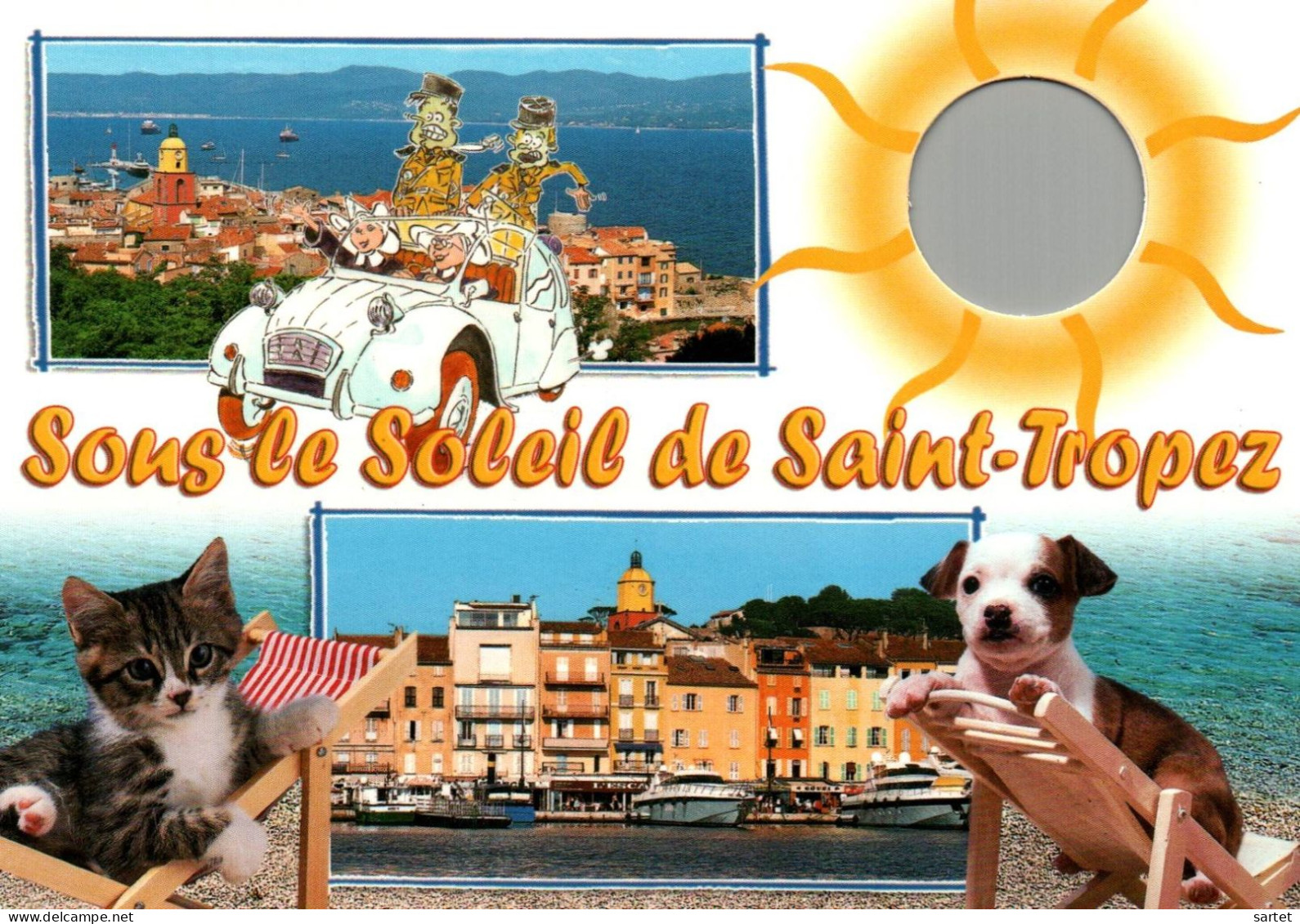 Sous Le Soleil De Saint-Tropez Avec Chat Et Chien - Saint-Tropez