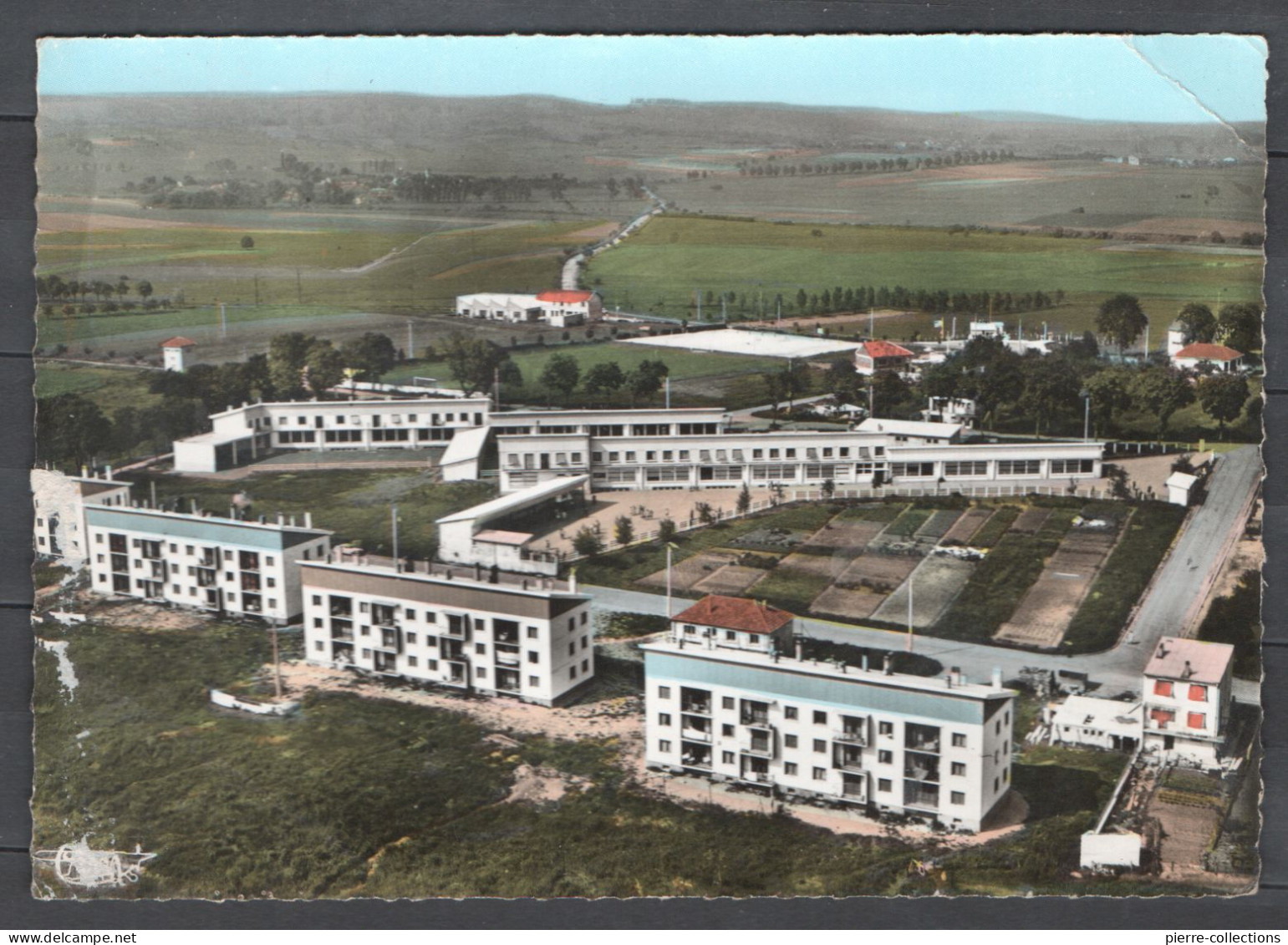 Chateau-Salins - Moselle - Vue Aérienne Rue Du Général De Gaulle Et Groupe Scolaire - Architecte M.G.L. Bureau - Chateau Salins