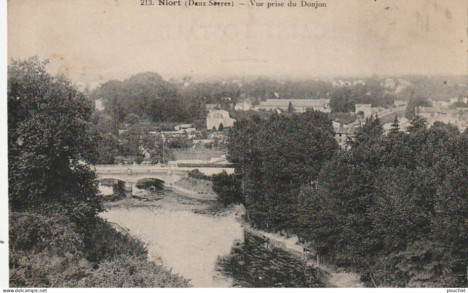 JA 23 -(79) NIORT - VUE PRISE DU DONJON  - 2 SCANS  - Niort