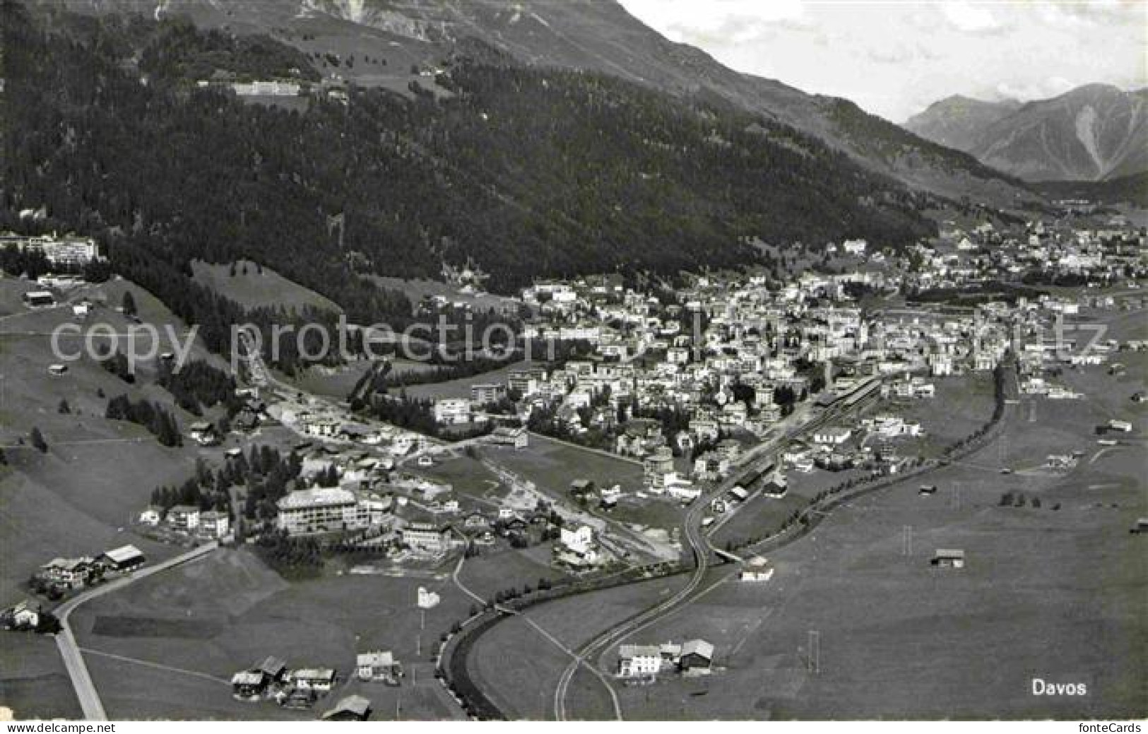 12632878 Davos GR Fliegeraufnahme Davos Platz - Other & Unclassified