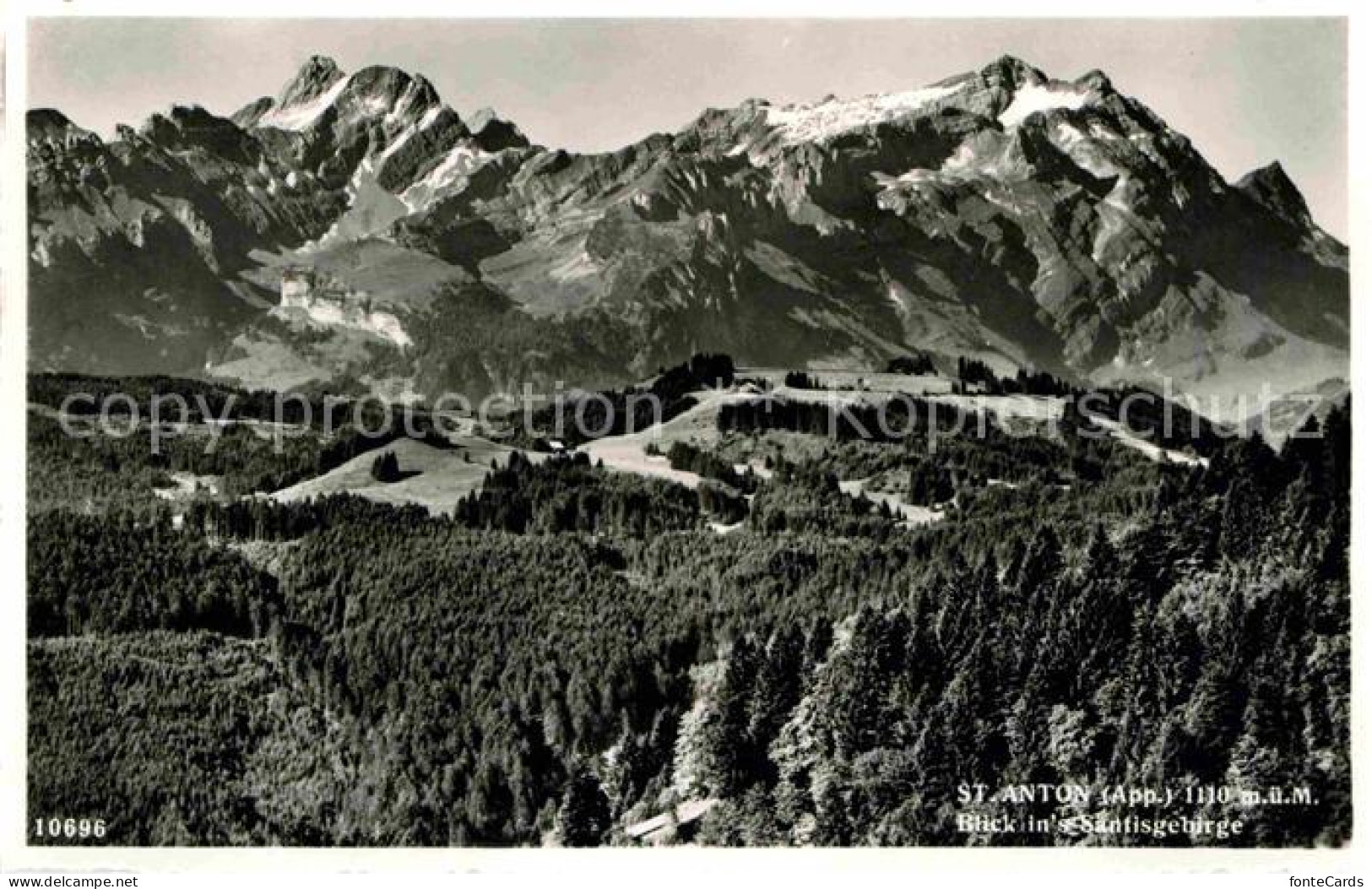 12632873 St Anton Altstaetten Panorama Blick Ins Saentisgebirge Appenzeller Alpe - Andere & Zonder Classificatie