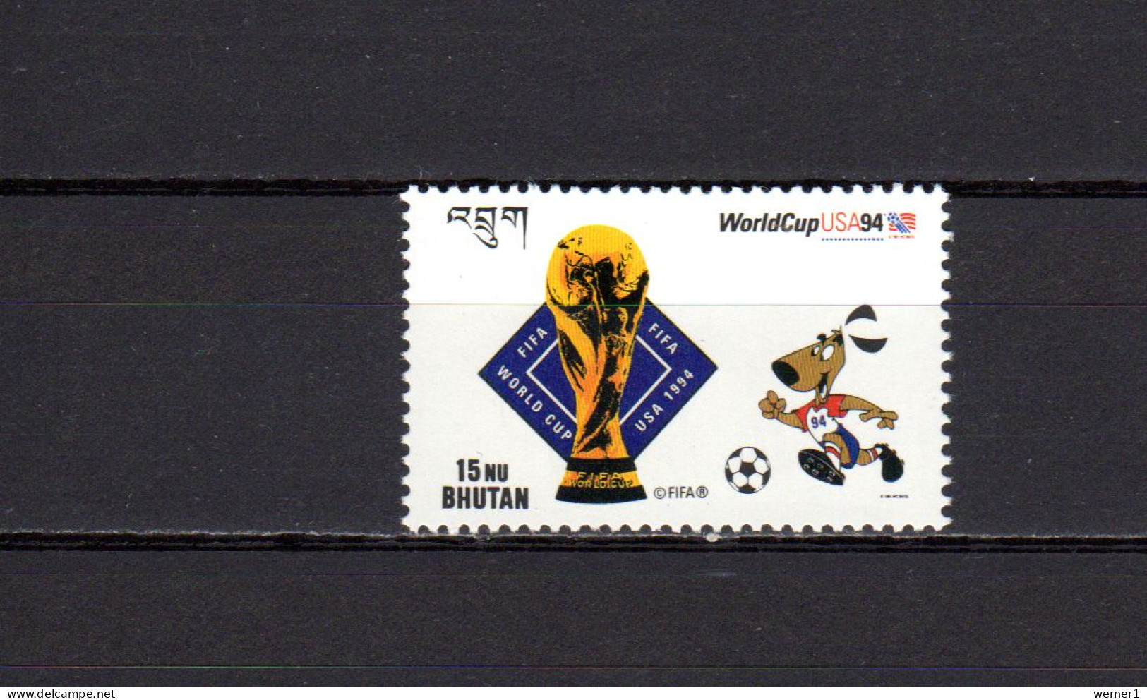 Bhutan 1994 Football Soccer World Cup Stamp MNH - 1994 – Verenigde Staten