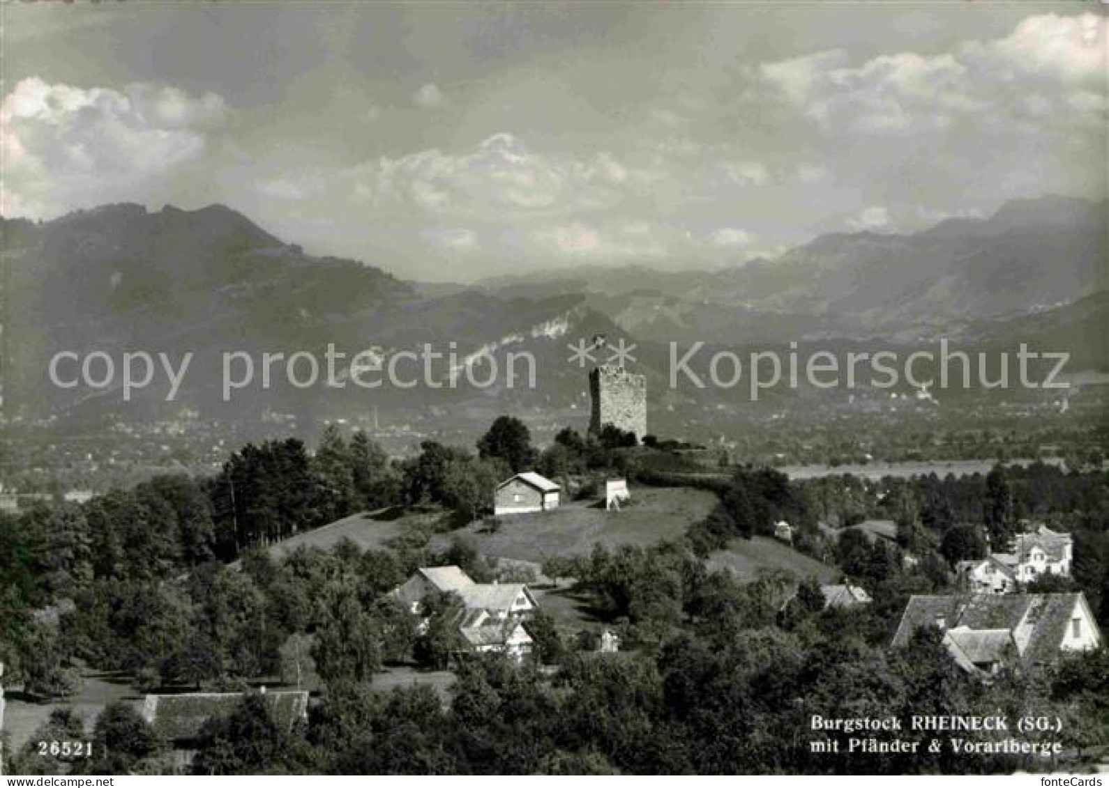 12632700 Rheineck SG Burgstock Mit Pfaender Und Vorarlberge Rheineck - Sonstige & Ohne Zuordnung