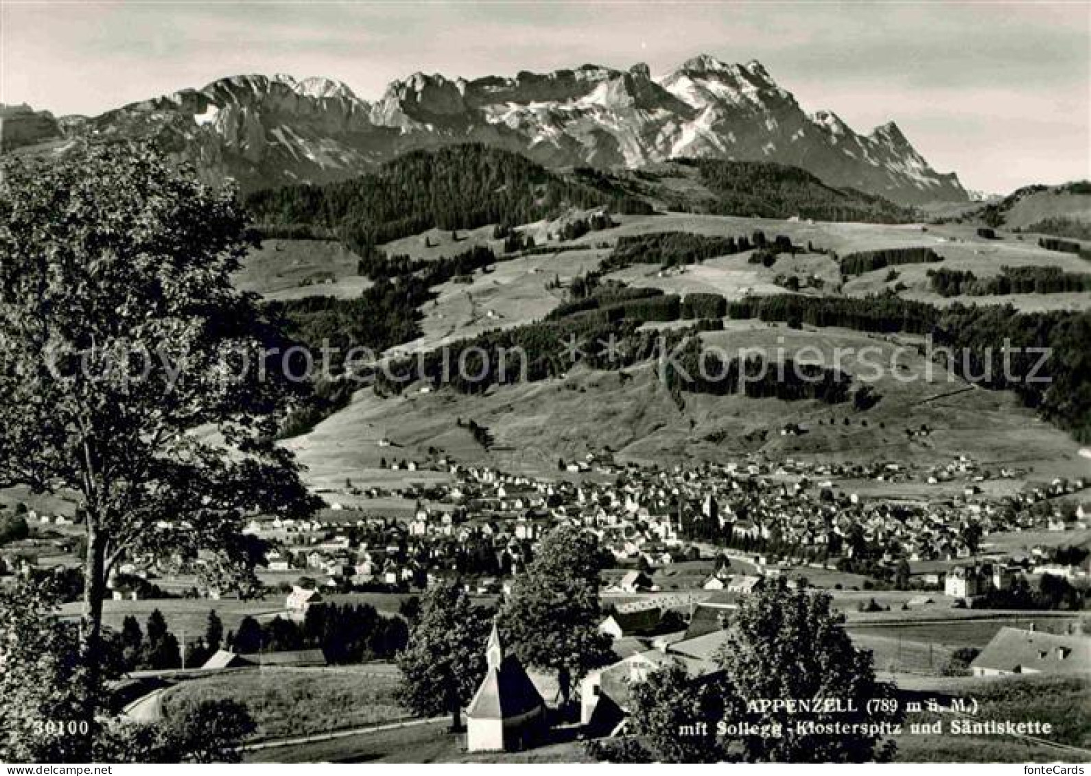 12632693 Appenzell IR Mit Sollegg Klosterspitz Und Saentiskette Appenzeller Alpe - Autres & Non Classés